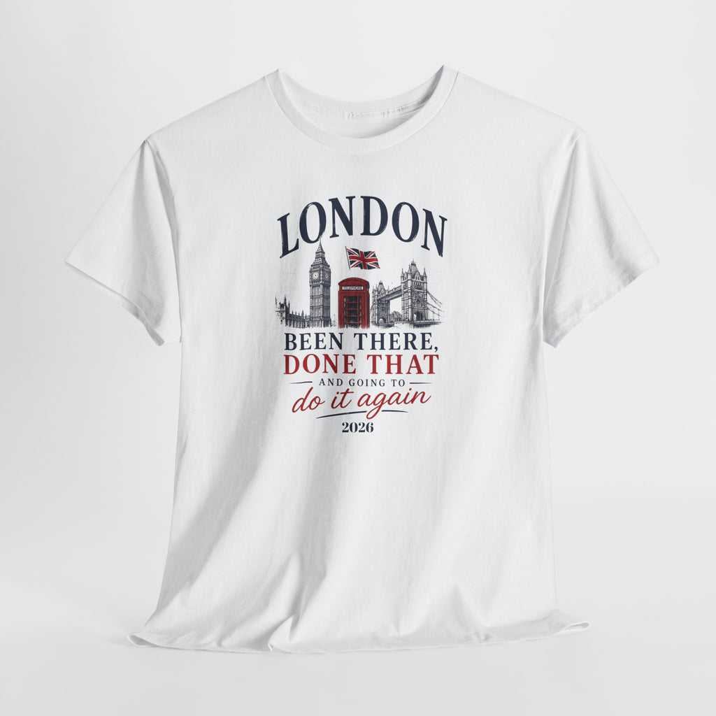 Funny London "Been There, Done That" Travel Souvenir Tee — Personalizion available