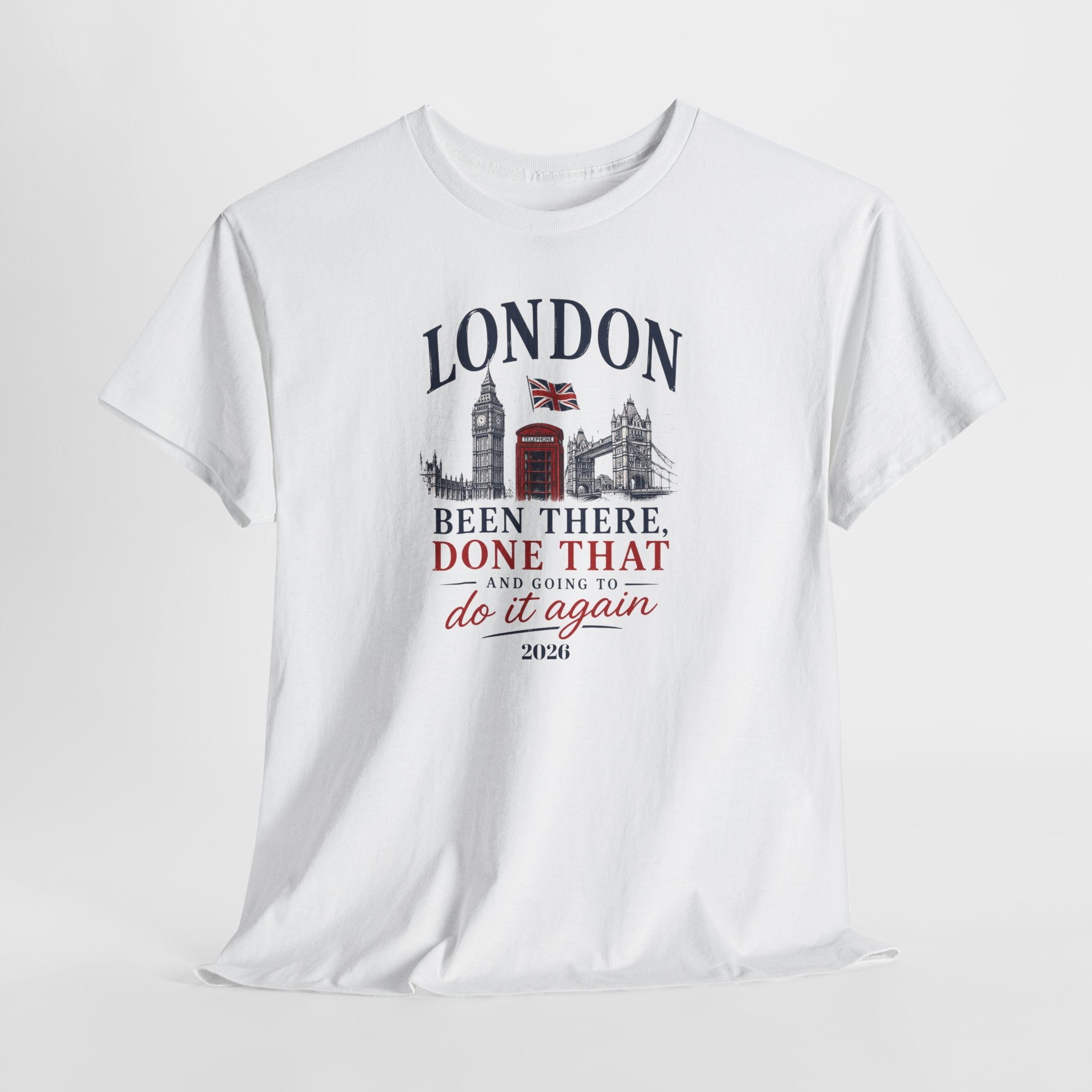 Funny London "Been There, Done That" Travel Souvenir Tee — Personalizion available