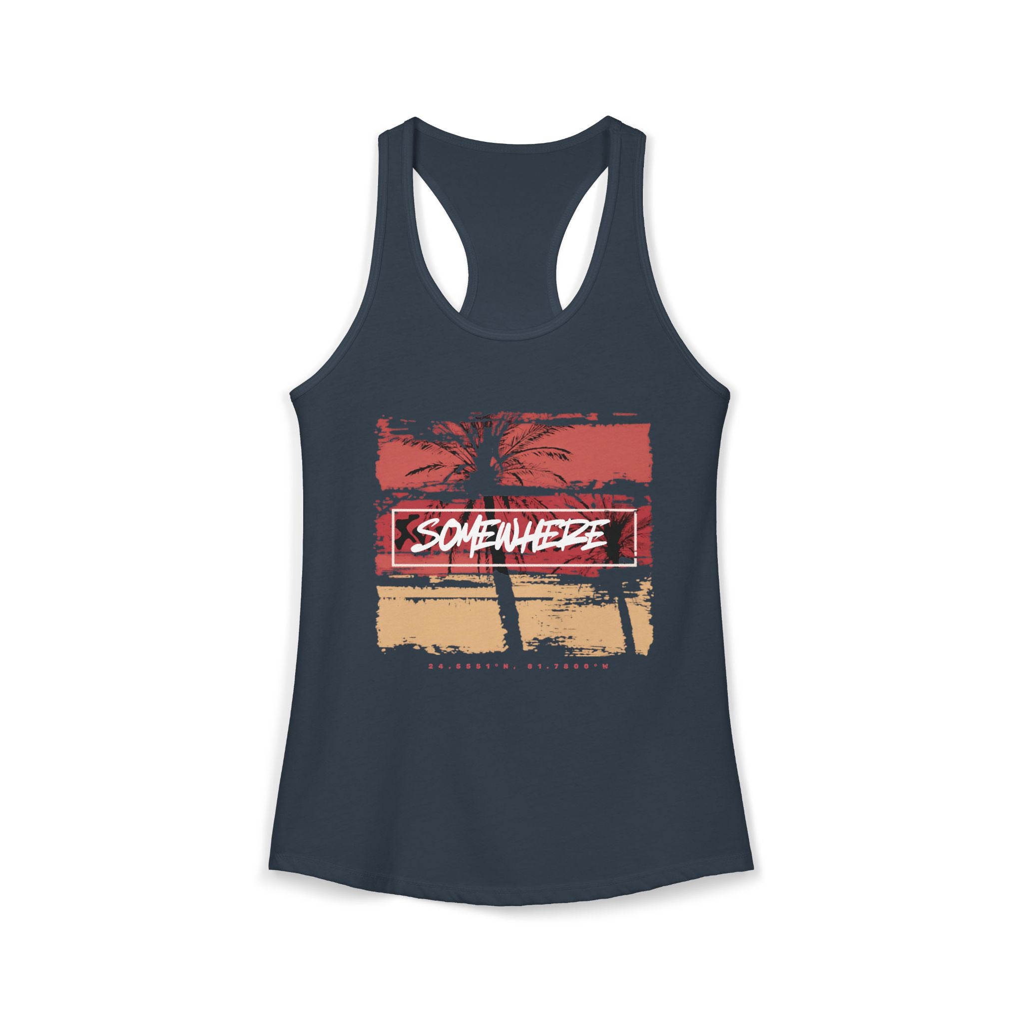 Key West "Somewhere" Women's Racerback Tank