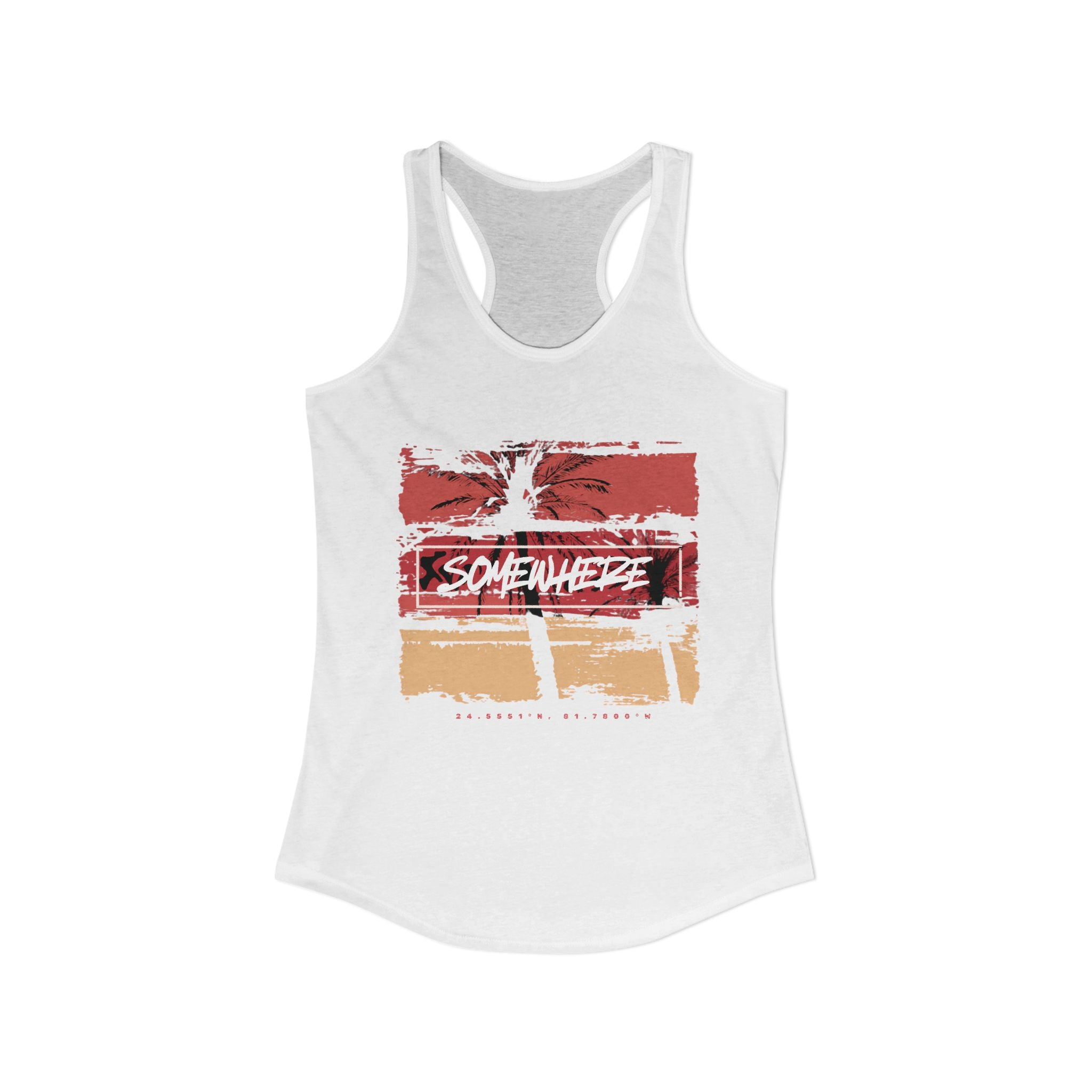 Key West "Somewhere" Women's Racerback Tank
