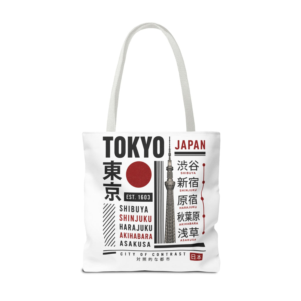 Tokyo Japan Graphic Tote Bag — Shibuya Shinjuku Harajuku Akihabara Asakusa Design