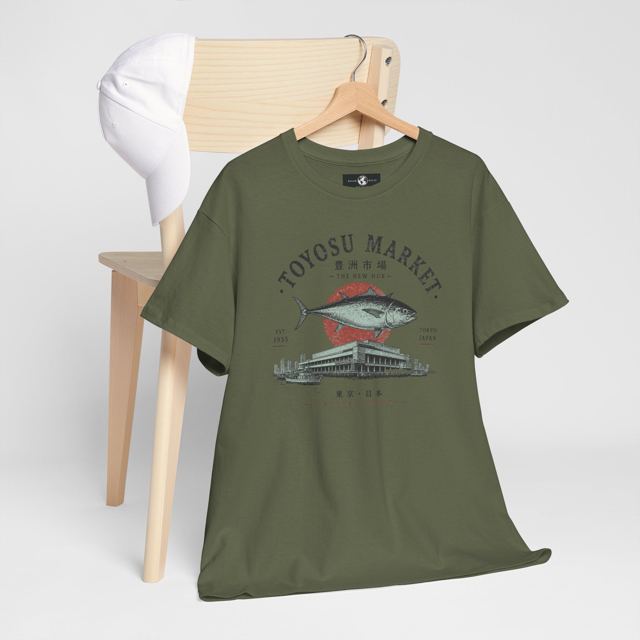 Toyosu Market Tuna Tee — Japanese Fish Market Graphic T-Shirt