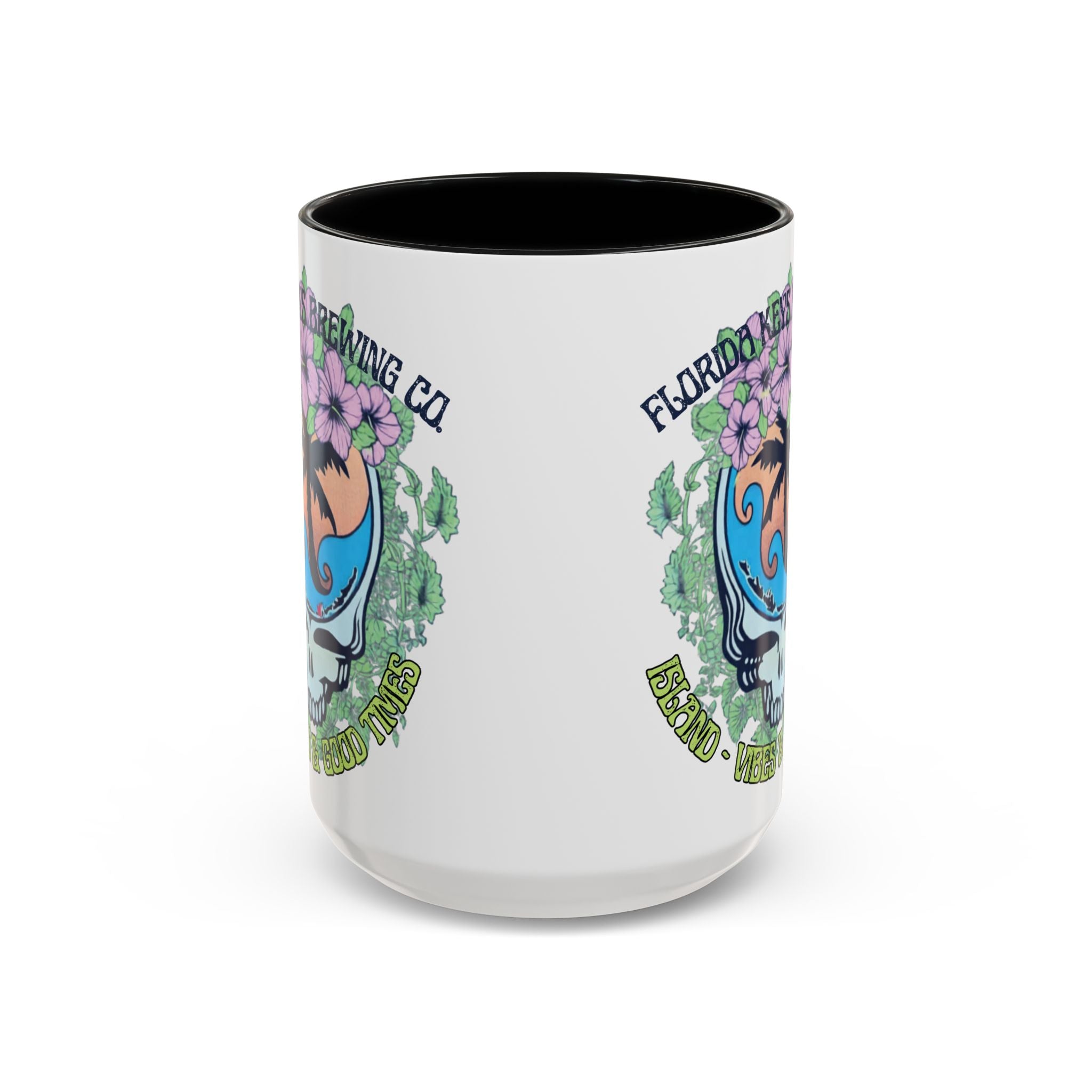 Coffee Mug — Tropical Island Vibes & Good Times Skull Design Key West Florida