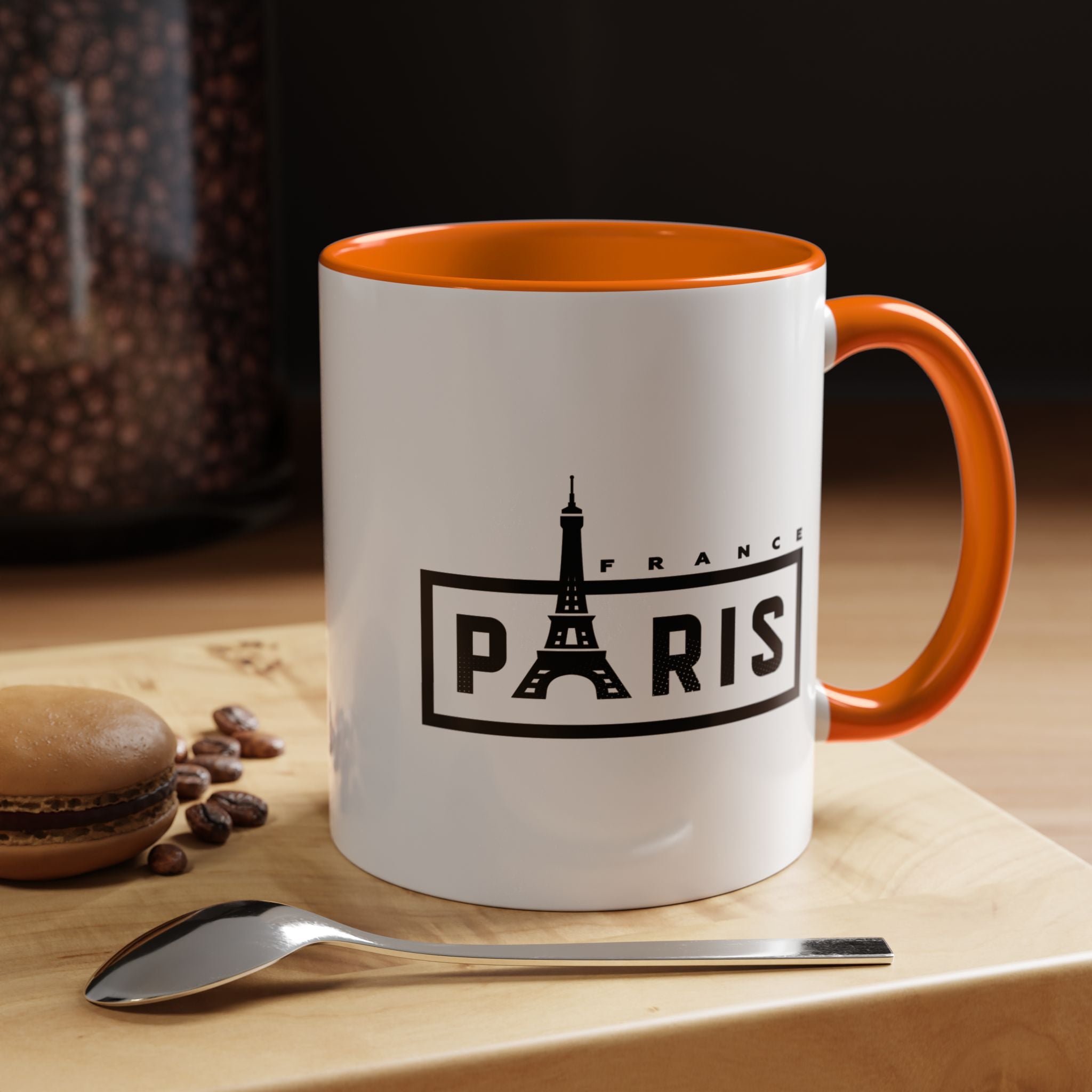 Paris Eiffel Tower Accent Coffee Mug – France Travel Souvenir (11/15oz)