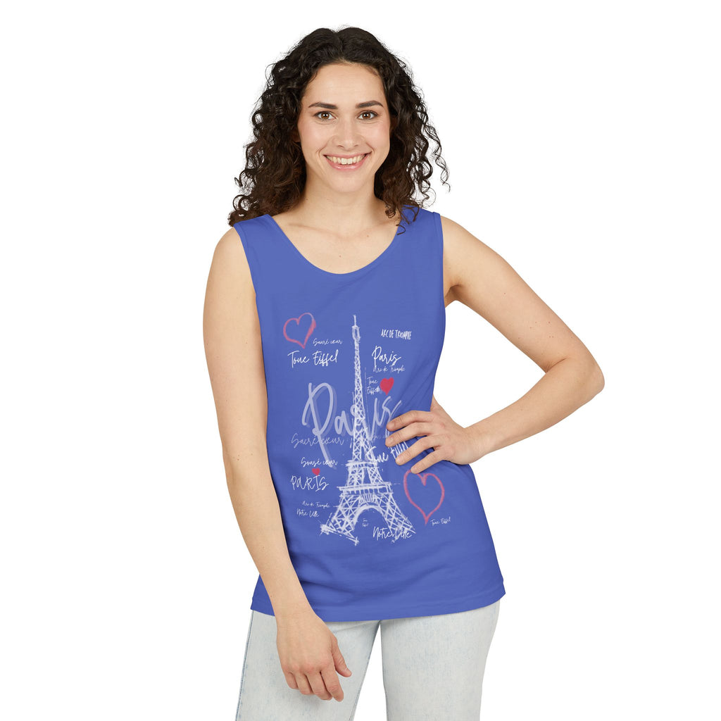 Paris Eiffel Tower Romantic Travel Tank Top