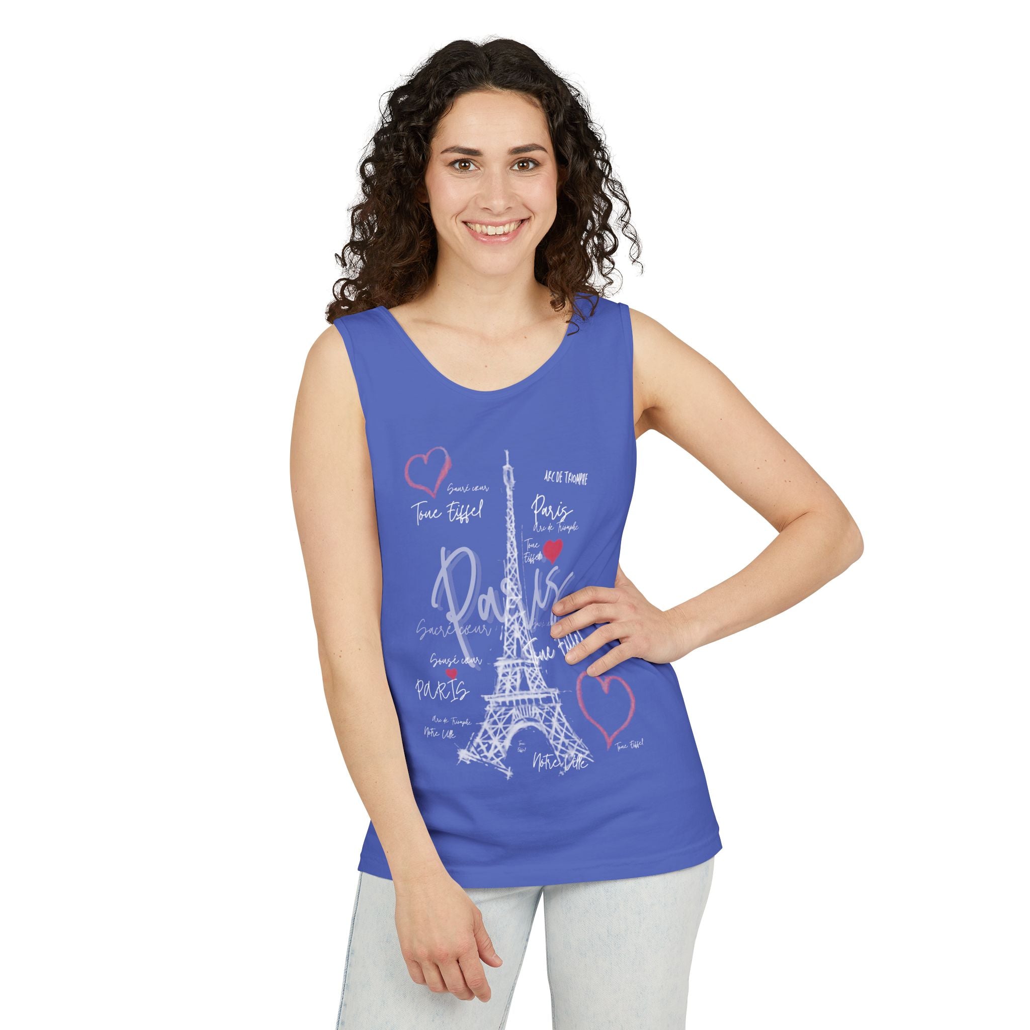 Paris Eiffel Tower Romantic Travel Tank Top