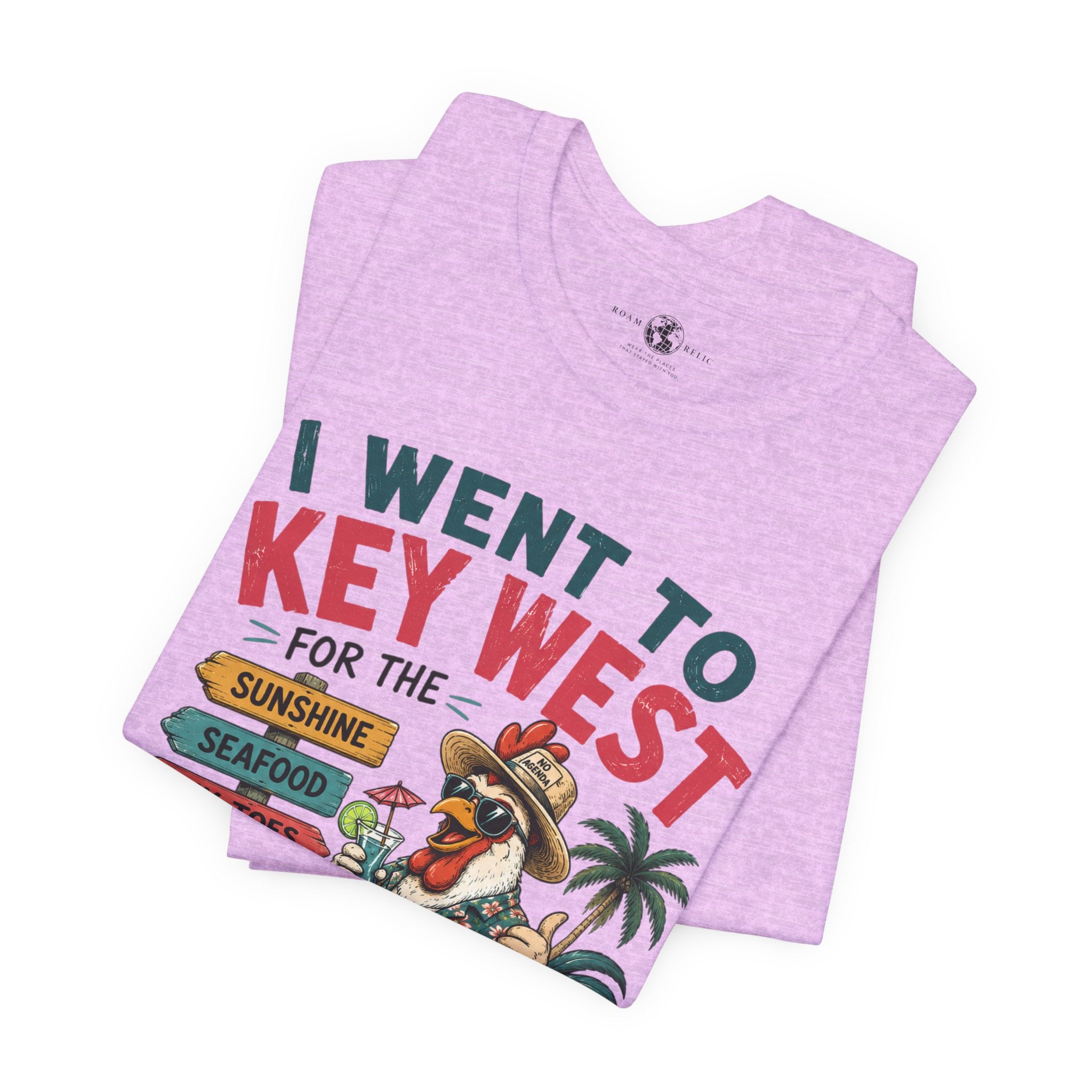 Key West Vacation T‑Shirt — “I Went to Key West for the Sunshine, Seafood, Six Toes & Questionable Decisions” - No Ragrets