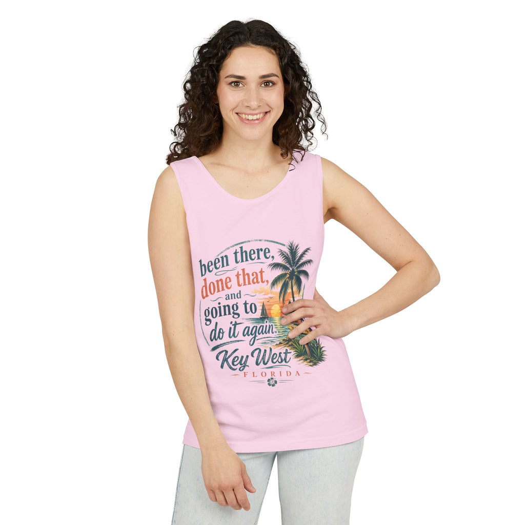 Key West Beach Tank Top — "Been There, Done That and Going to Do It Again" Vacation Tank