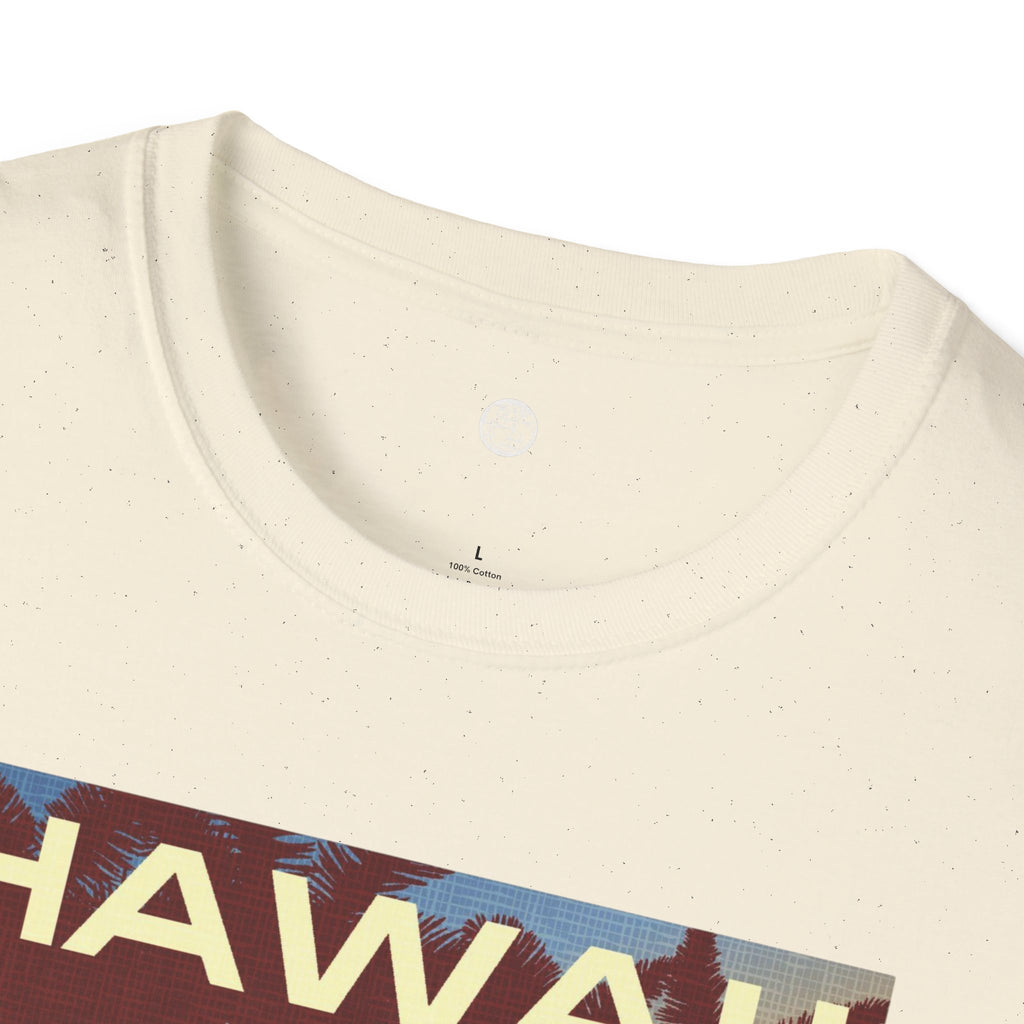 Hawaii Sunset T-Shirt — "Welcome to Adventure" Vintage Palm Beach Tee