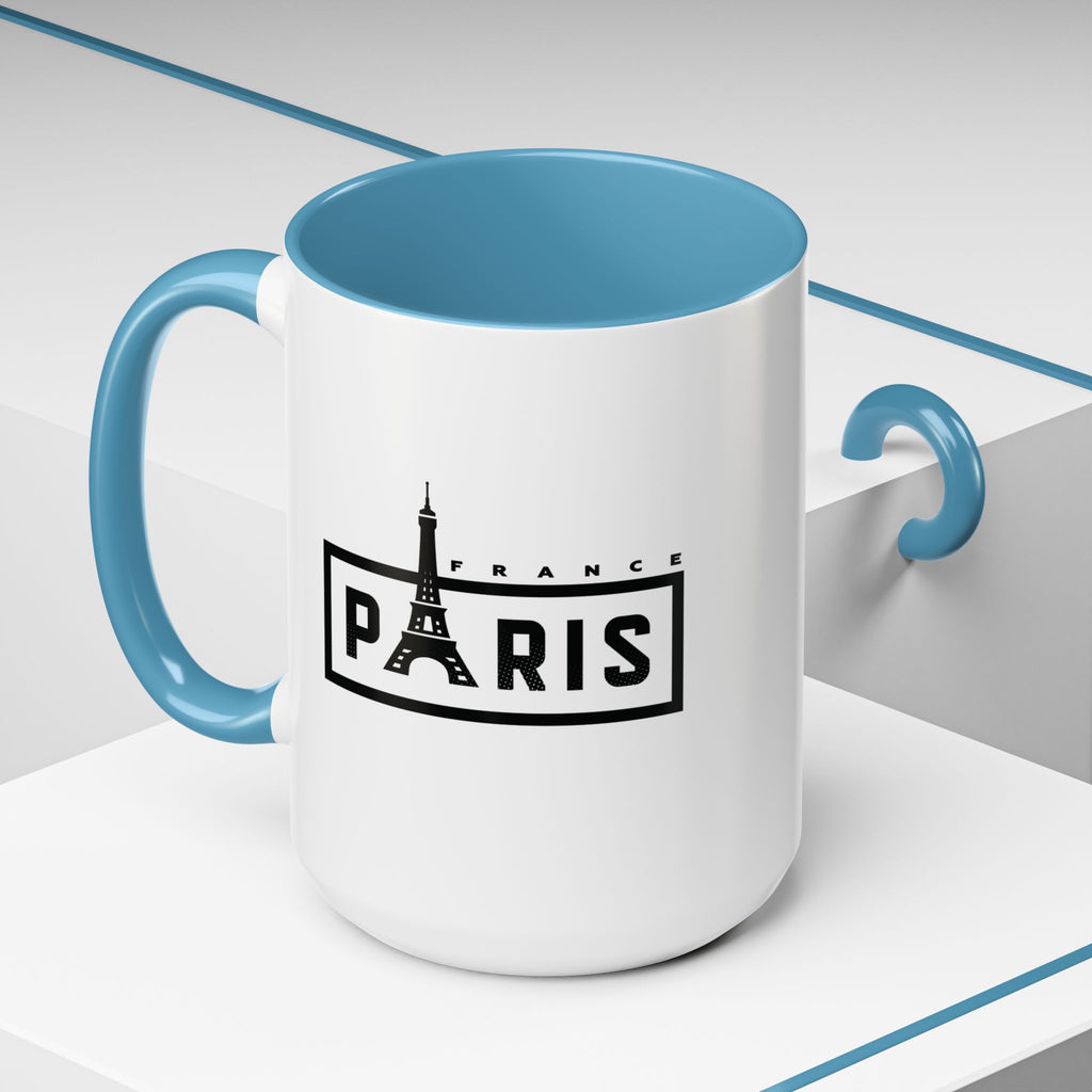 Paris Eiffel Tower Accent Coffee Mug – France Travel Souvenir (11/15oz)