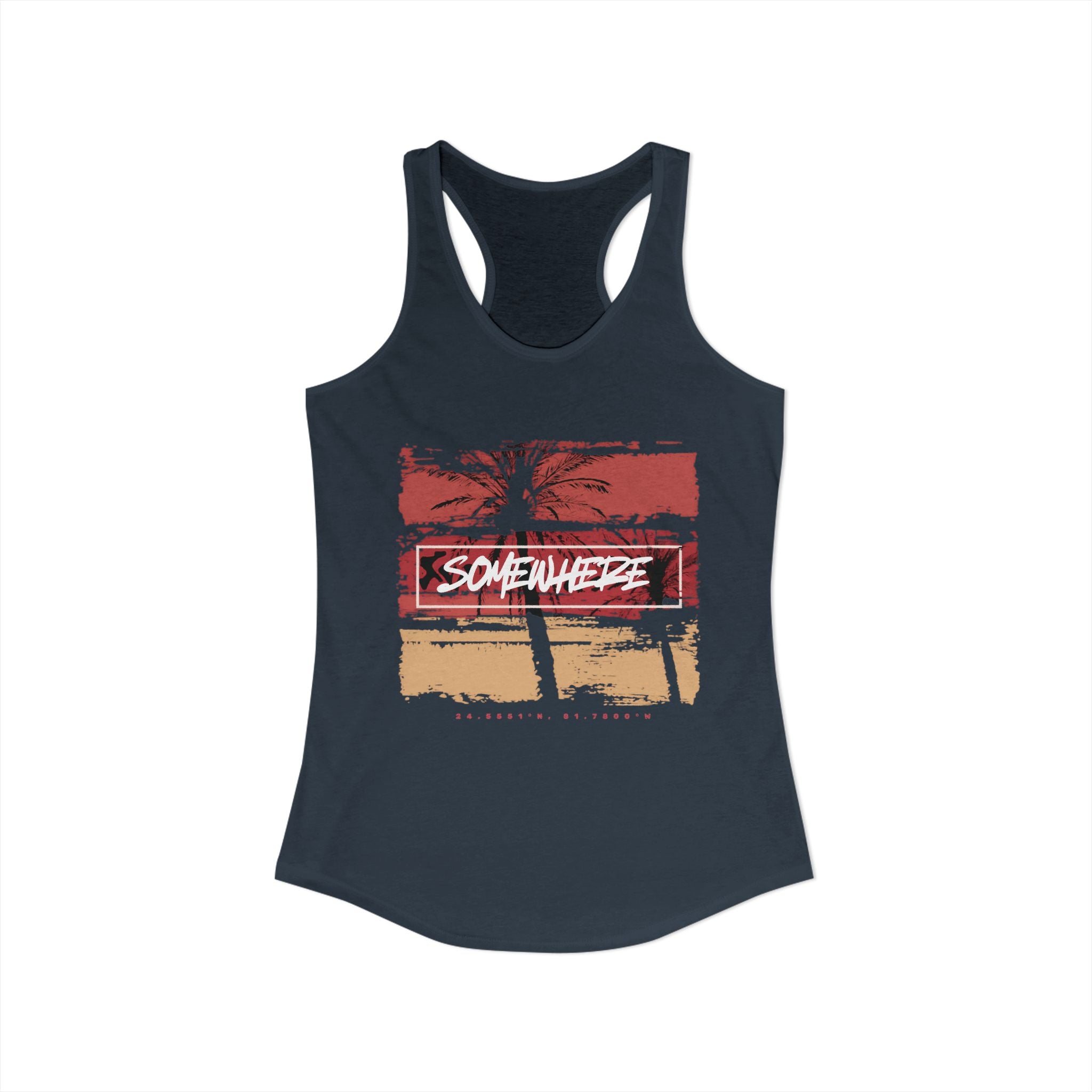 Key West "Somewhere" Women's Racerback Tank