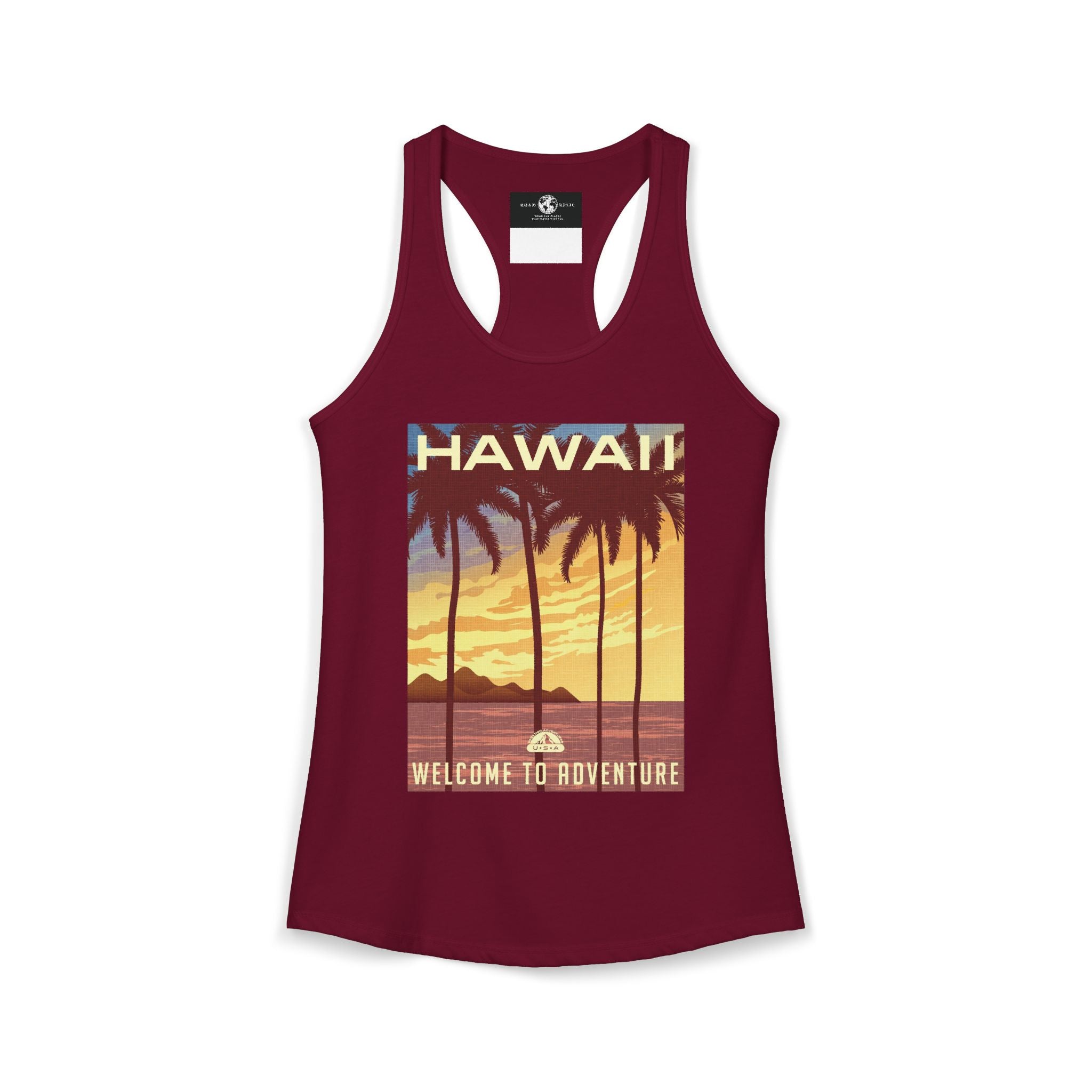Hawaii Adventure Women's Racerback Tank Top