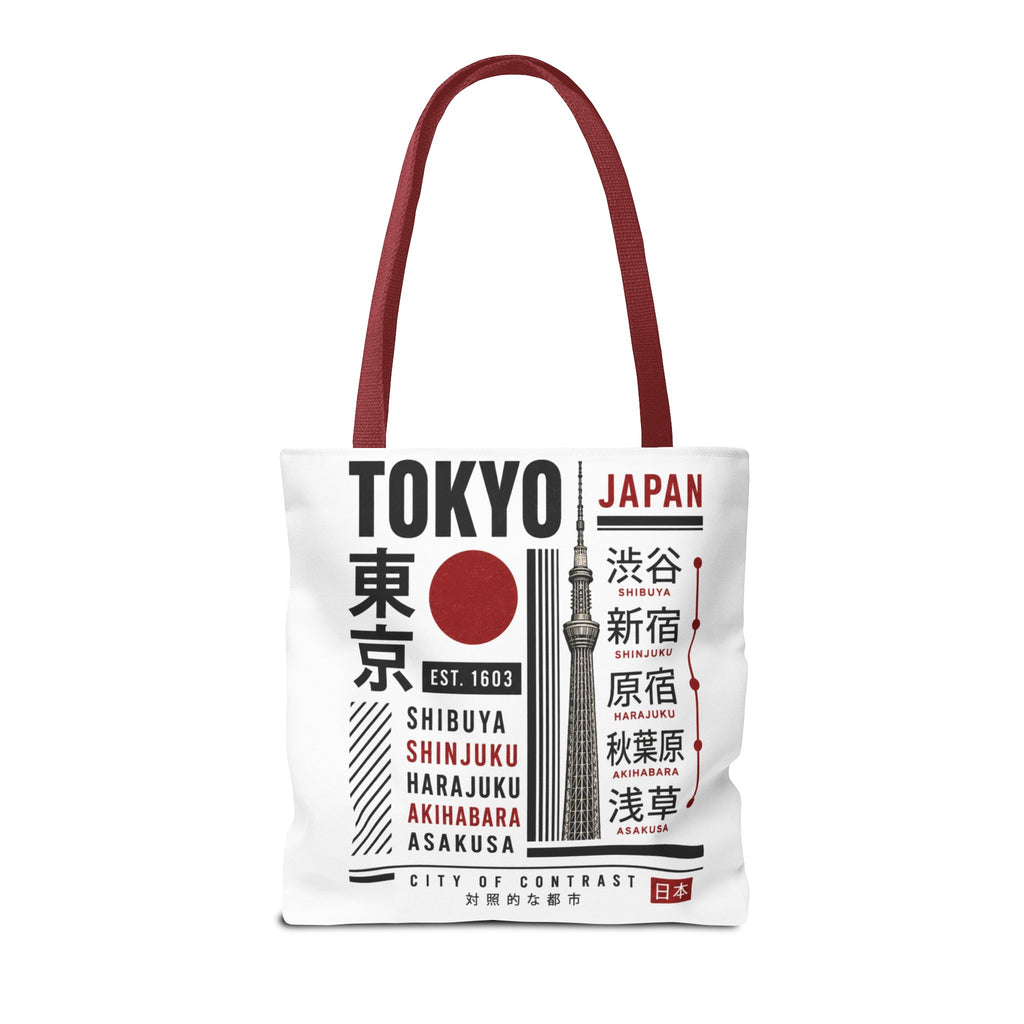 Tokyo Japan Graphic Tote Bag — Shibuya Shinjuku Harajuku Akihabara Asakusa Design