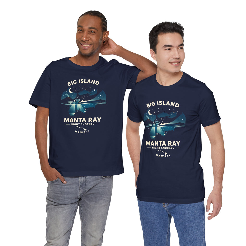 Manta Ray Night Snorkel Tee — Big Island Hawaii Adventure Souvenir