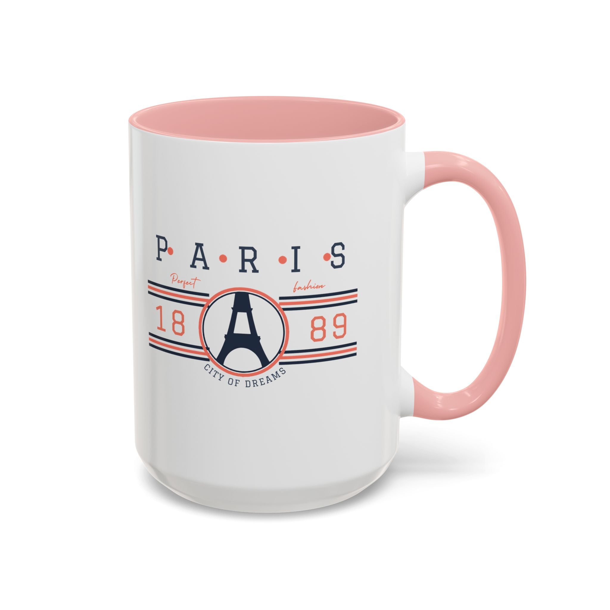 Paris Eiffel Tower Accent Coffee Mug - City of Dreams 1889 Travel Souvenir