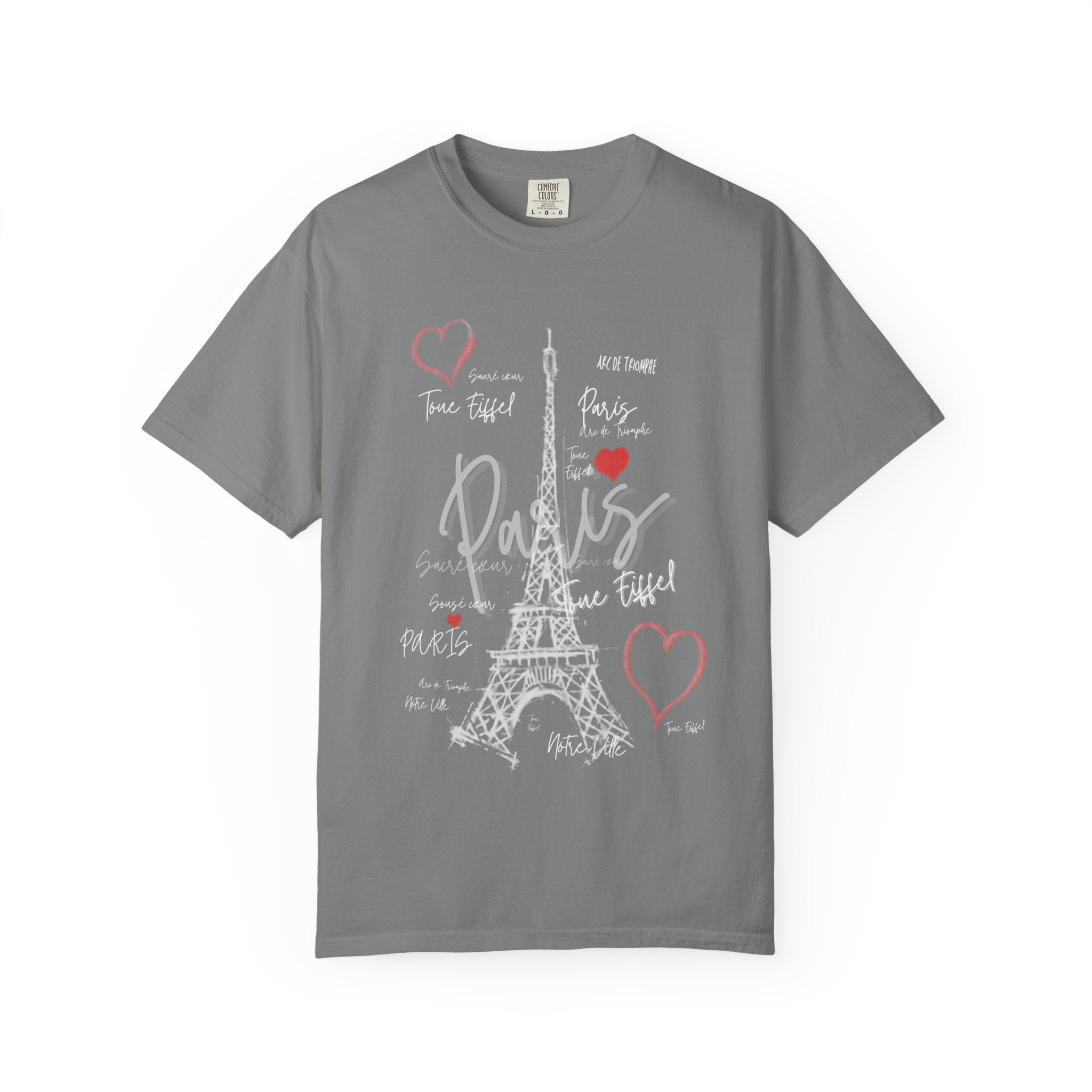 Paris Eiffel Tower T-Shirt — Romantic Heart Travel Tee