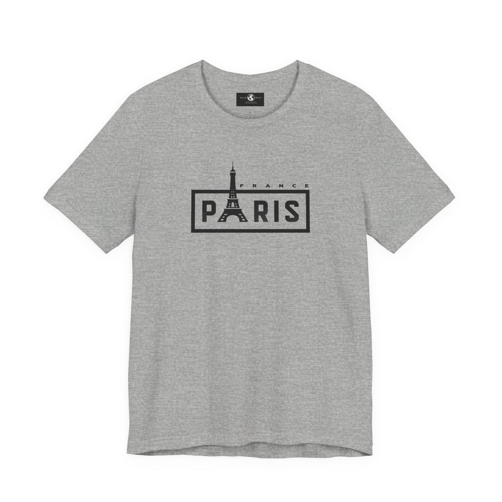 Paris Eiffel Tower Graphic Tee — Vintage Parisian Travel T‑Shirt