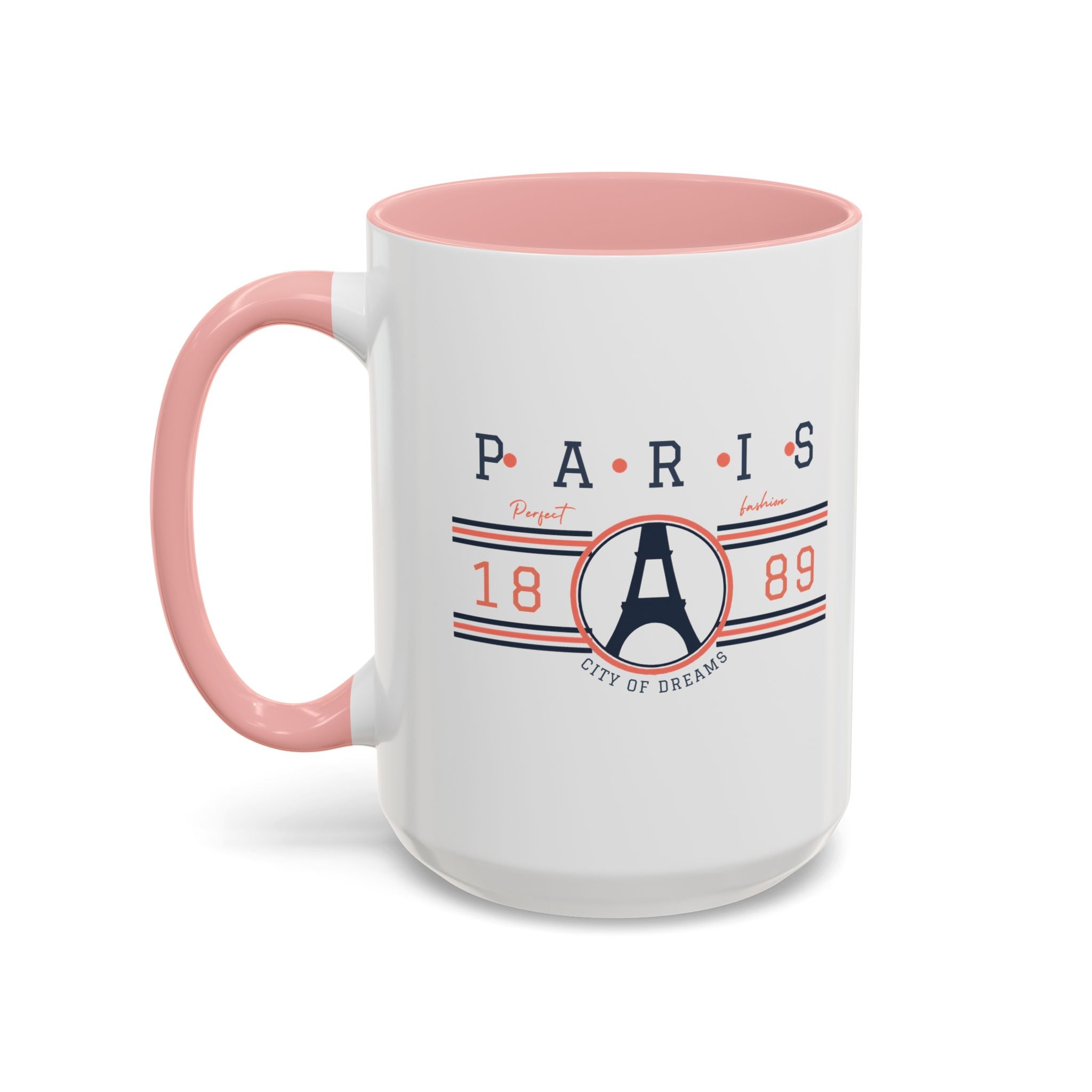 Paris Eiffel Tower Accent Coffee Mug - City of Dreams 1889 Travel Souvenir