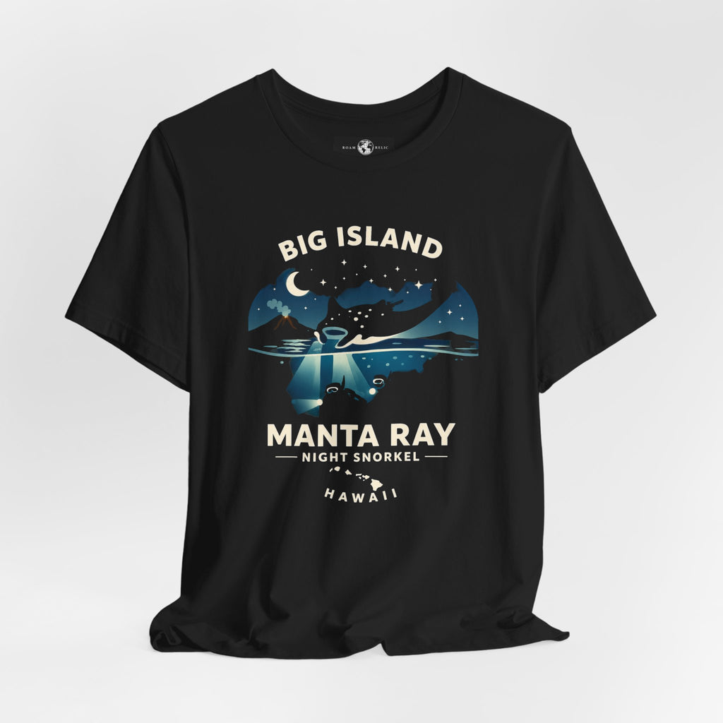 Manta Ray Night Snorkel Tee — Big Island Hawaii Adventure Souvenir