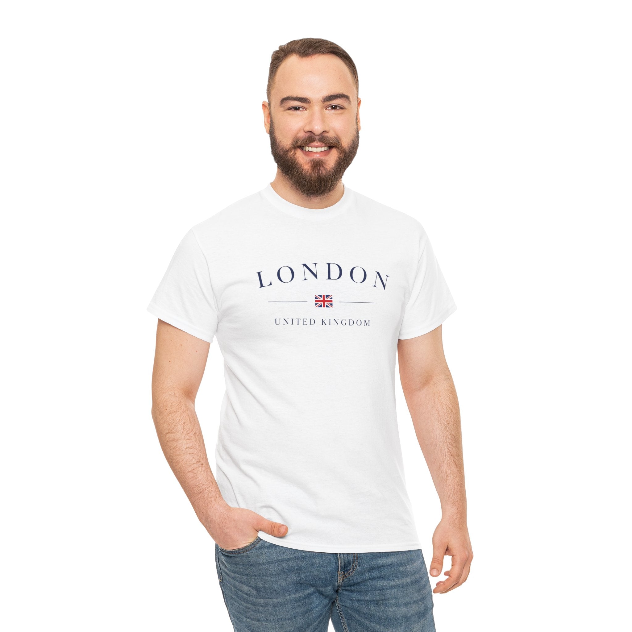 London Tee — Classic UK Flag Graphic Cotton T-Shirt