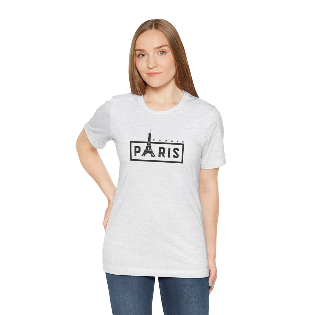 Paris Eiffel Tower Graphic Tee — Vintage Parisian Travel T‑Shirt