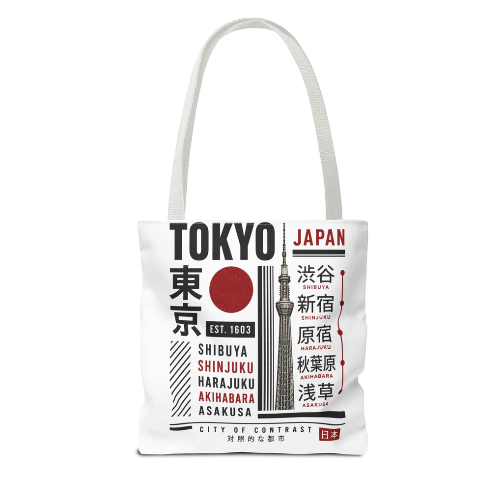 Tokyo Japan Graphic Tote Bag — Shibuya Shinjuku Harajuku Akihabara Asakusa Design