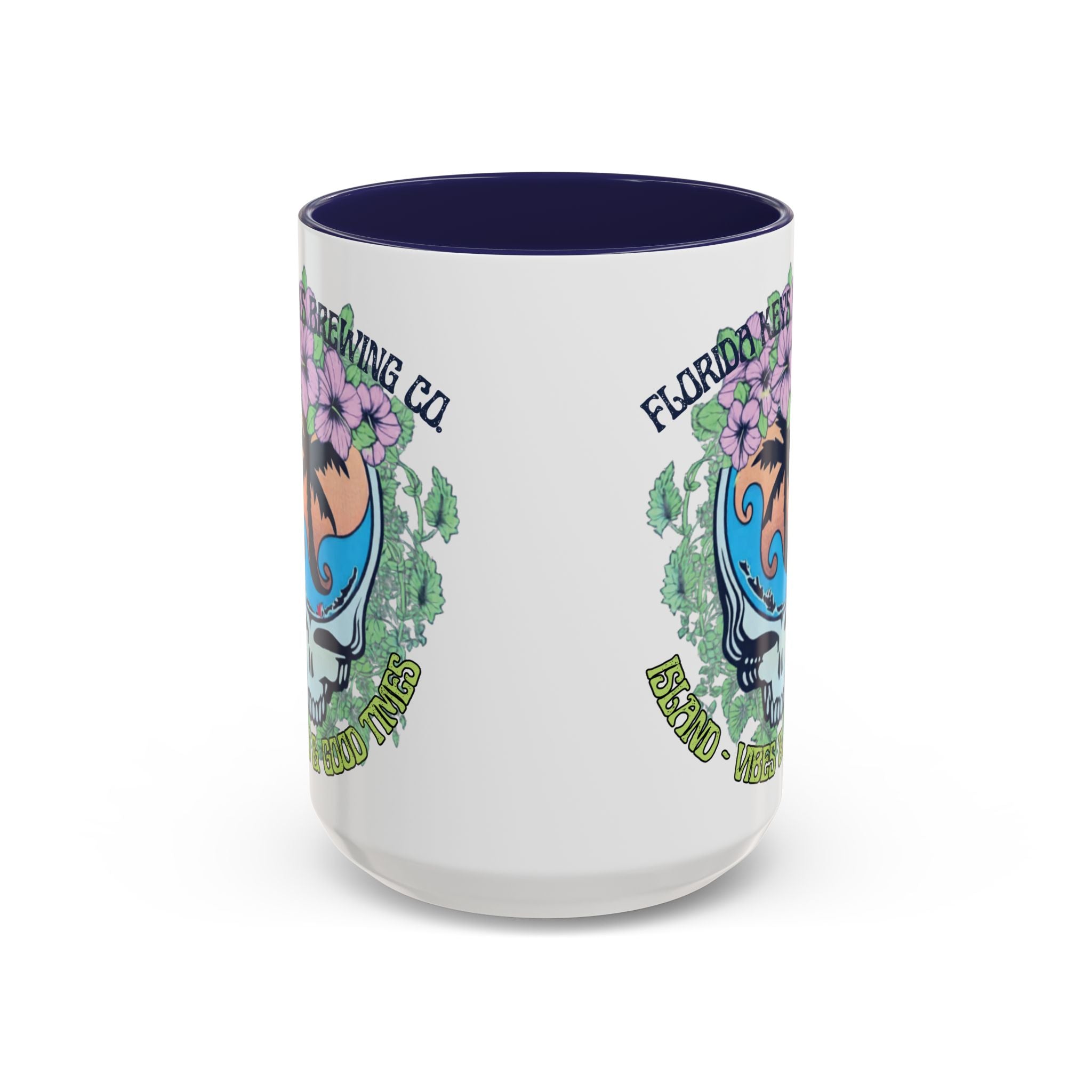 Coffee Mug — Tropical Island Vibes & Good Times Skull Design Key West Florida