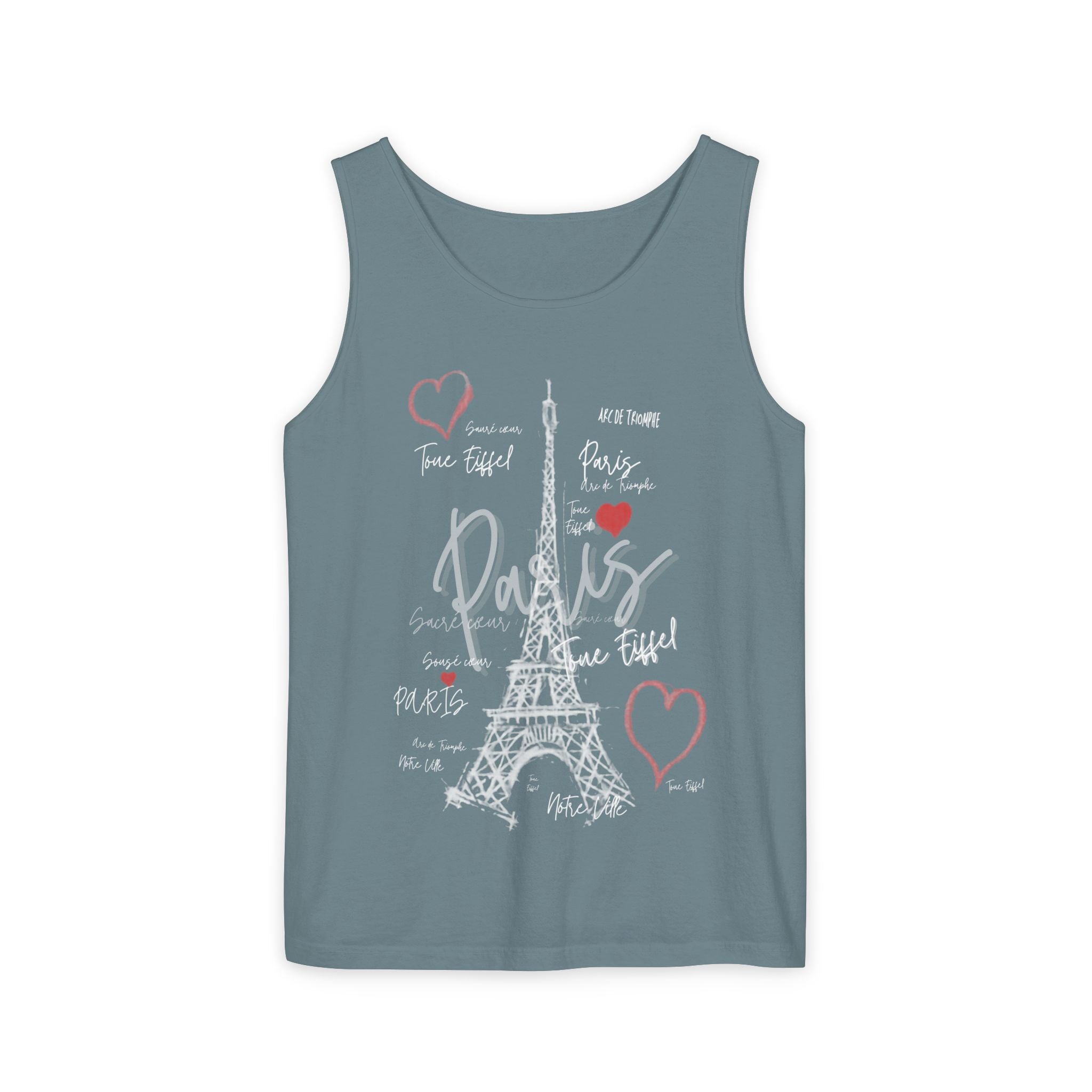 Paris Eiffel Tower Romantic Travel Tank Top