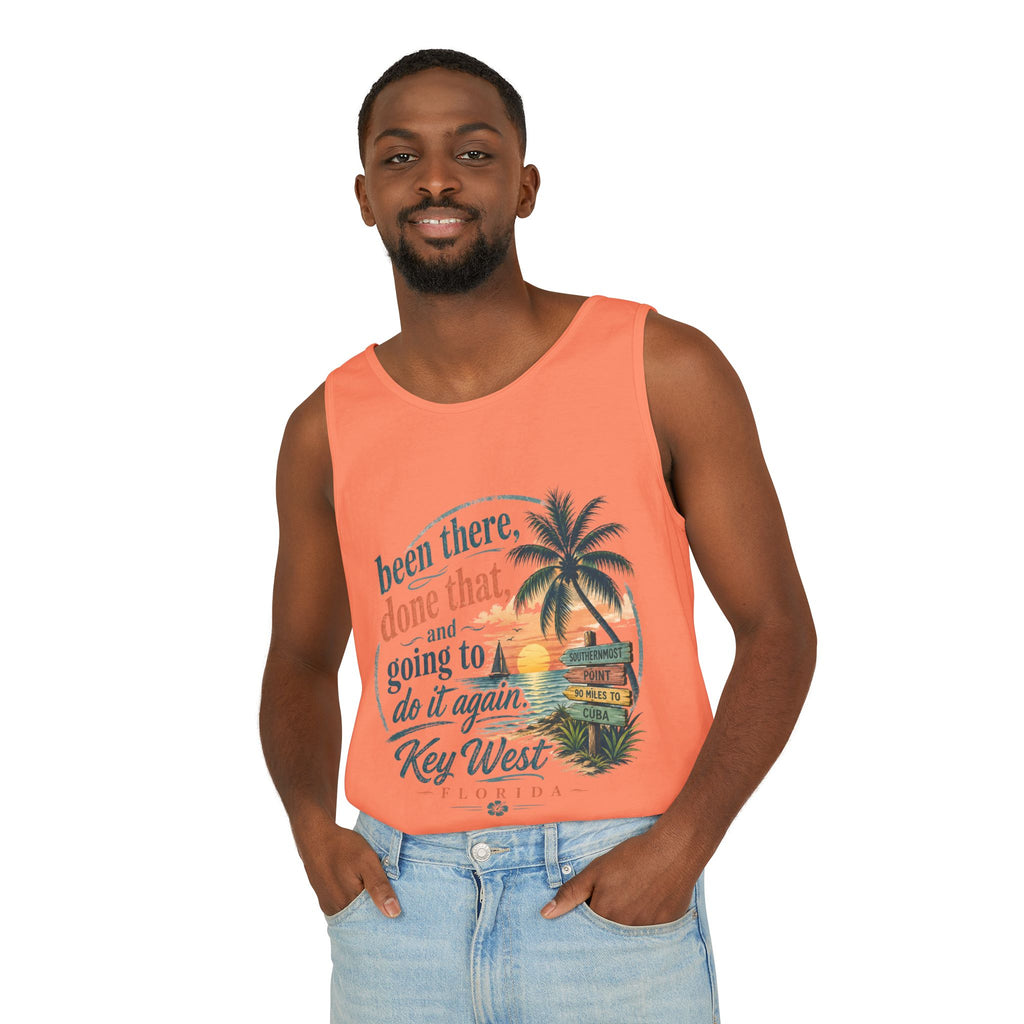 Key West Beach Tank Top — "Been There, Done That and Going to Do It Again" Vacation Tank