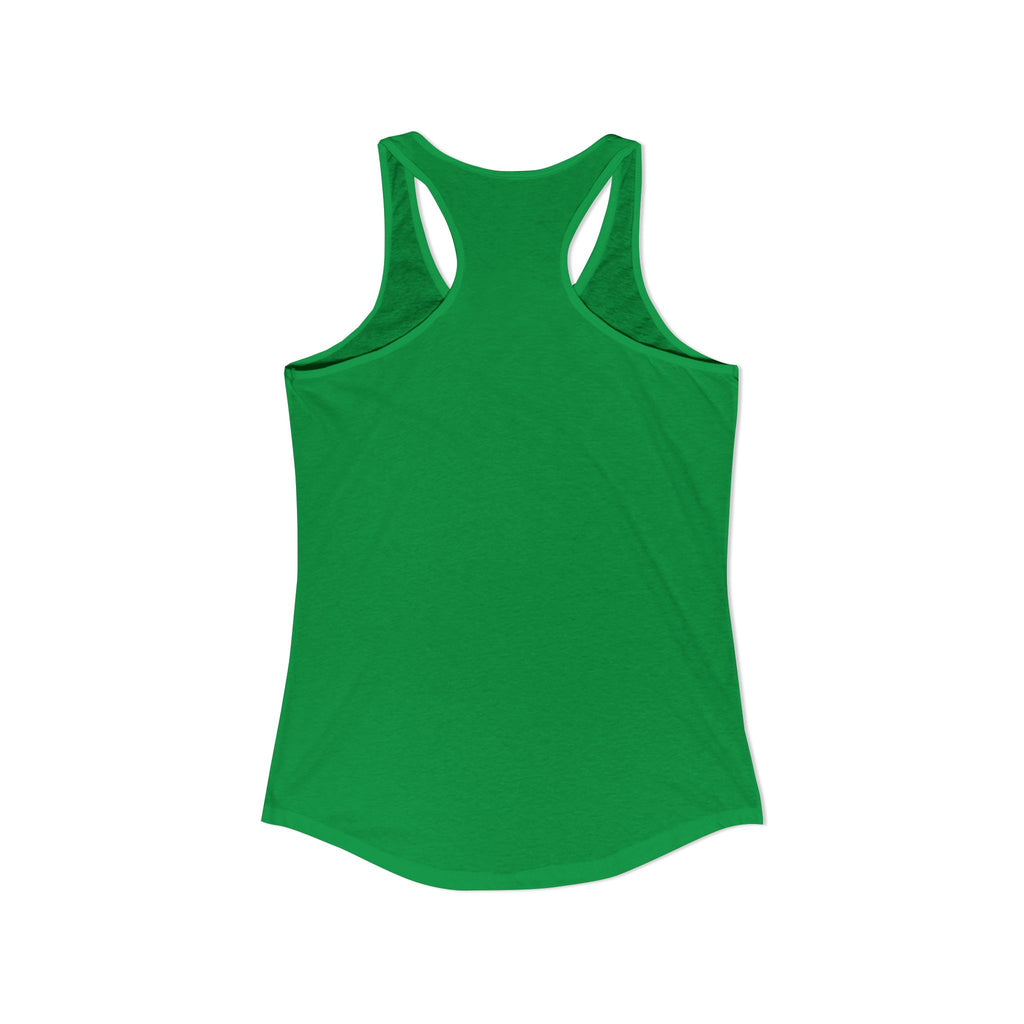 Island Vibes & Good Times Racerback Tank — Tropical Skull Graphic