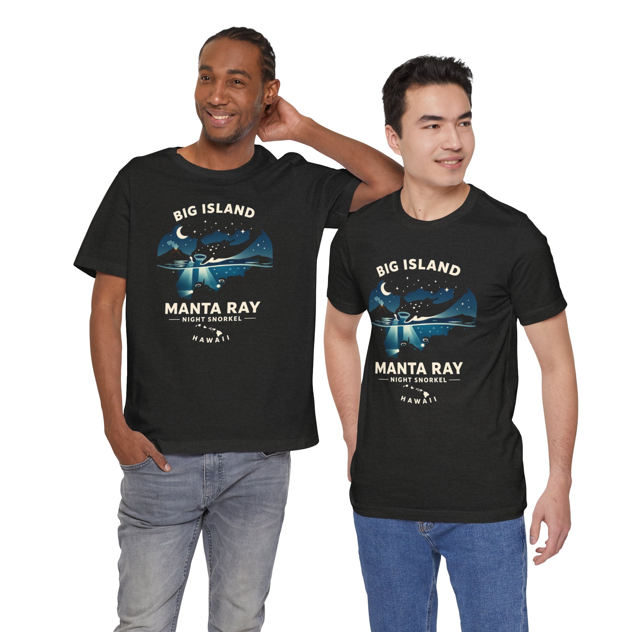 Manta Ray Night Snorkel Tee — Big Island Hawaii Adventure Souvenir