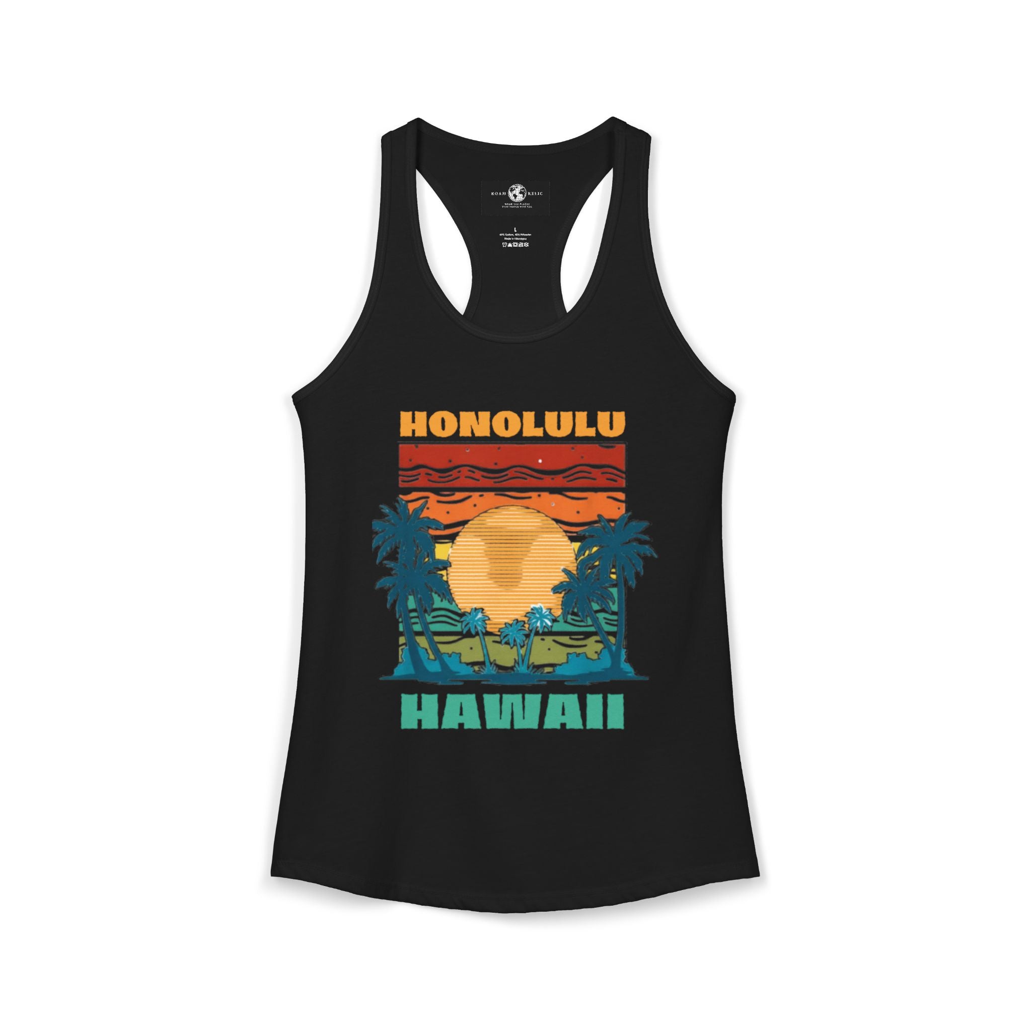 Honolulu Hawaii Racerback Tank – Women's Tropical Sleeveless Top