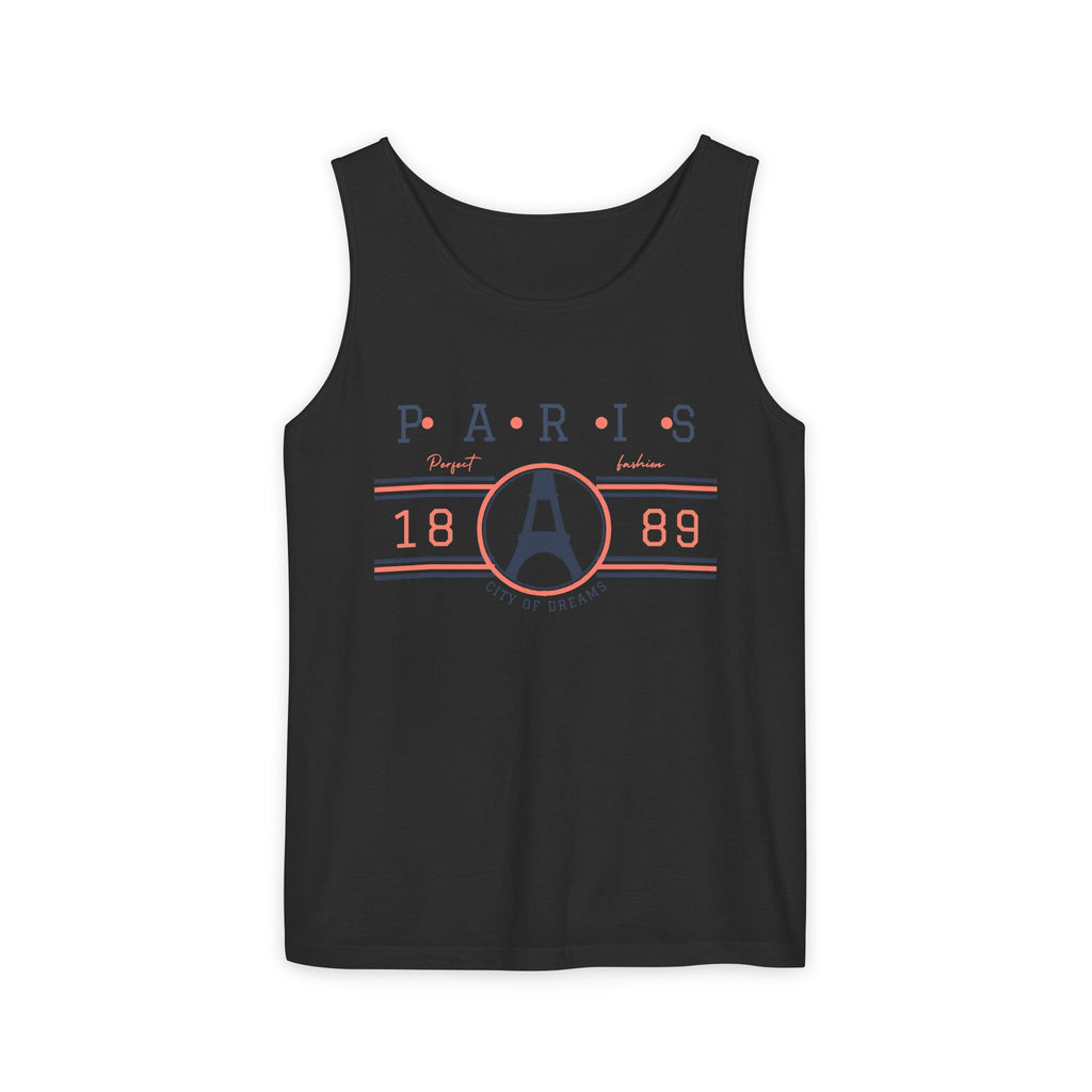 Paris 1889 Eiffel Tower Tank Top — Vintage French Travel Graphic Tank