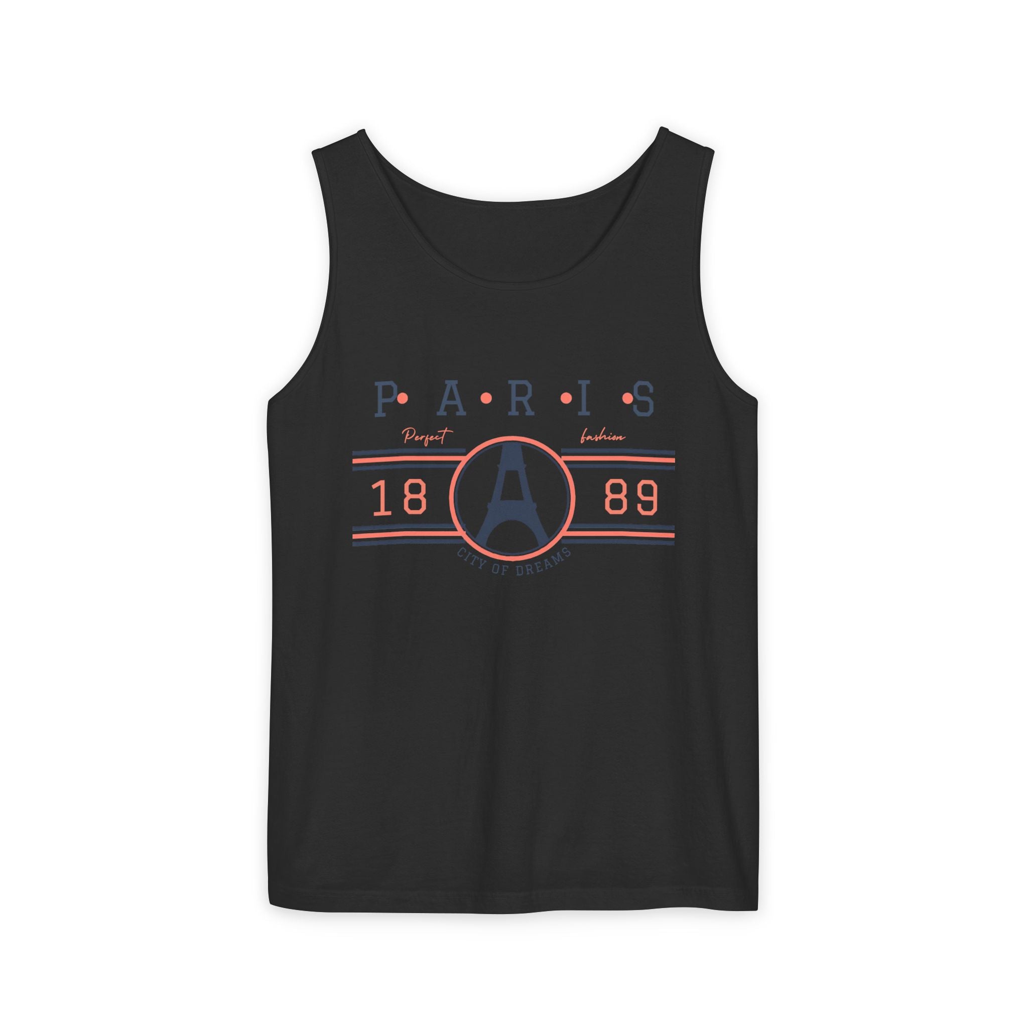 Paris 1889 Eiffel Tower Tank Top — Vintage French Travel Graphic Tank