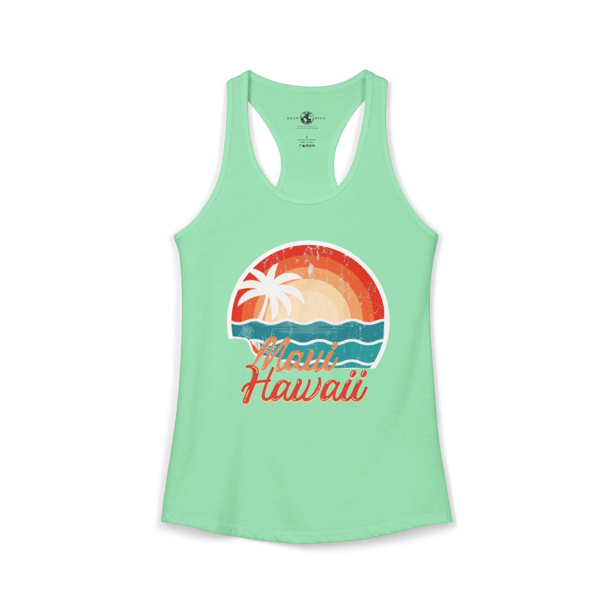 Maui Hawaii Women's Racerback Tank – Tropical Island Graphic