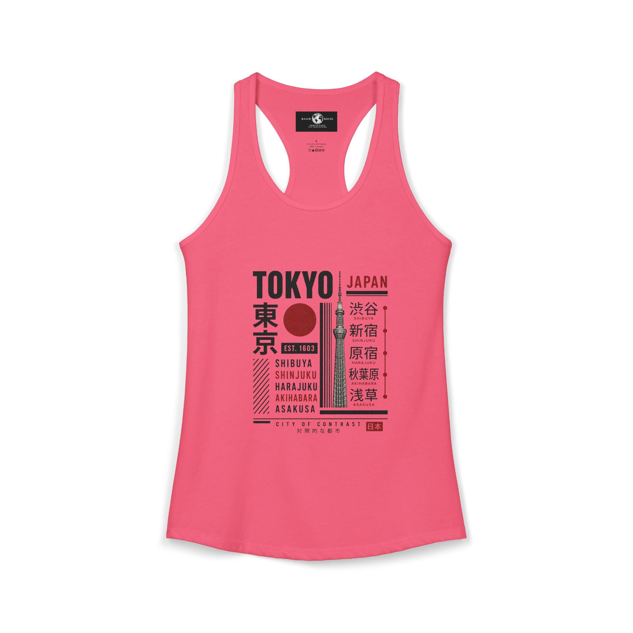 Tokyo Japan Women's Racerback Tank Top — Tokyo Graphic Tank
