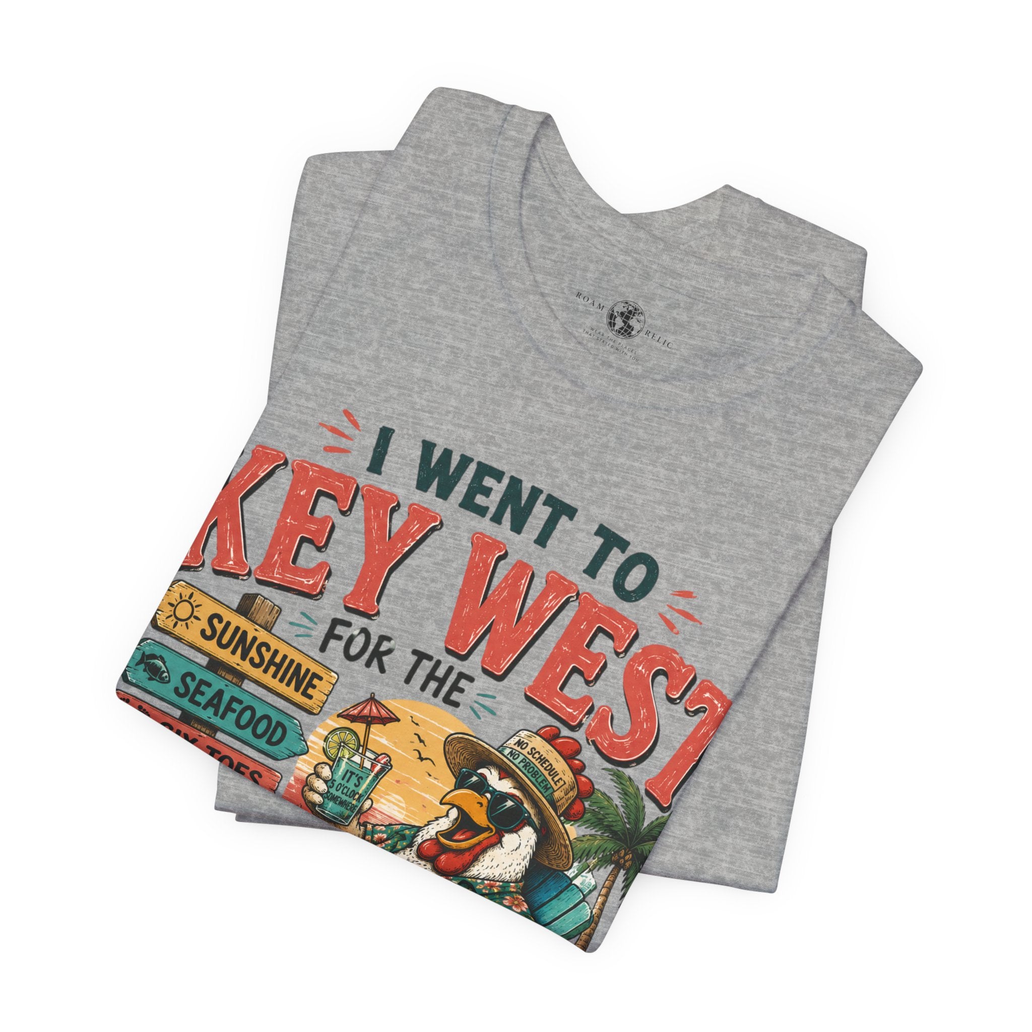 Key West Vacation T‑Shirt — "I Went to Key West for the Sunshine, Seafood, Six Toes & Questionable Decisions Were Made"