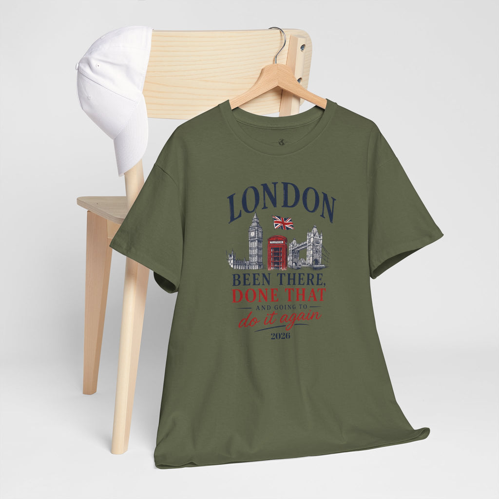 Funny London "Been There, Done That" Travel Souvenir Tee — Personalizion available