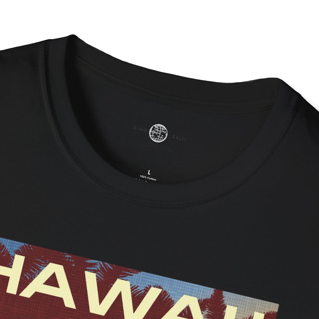 Hawaii Sunset T-Shirt — "Welcome to Adventure" Vintage Palm Beach Tee