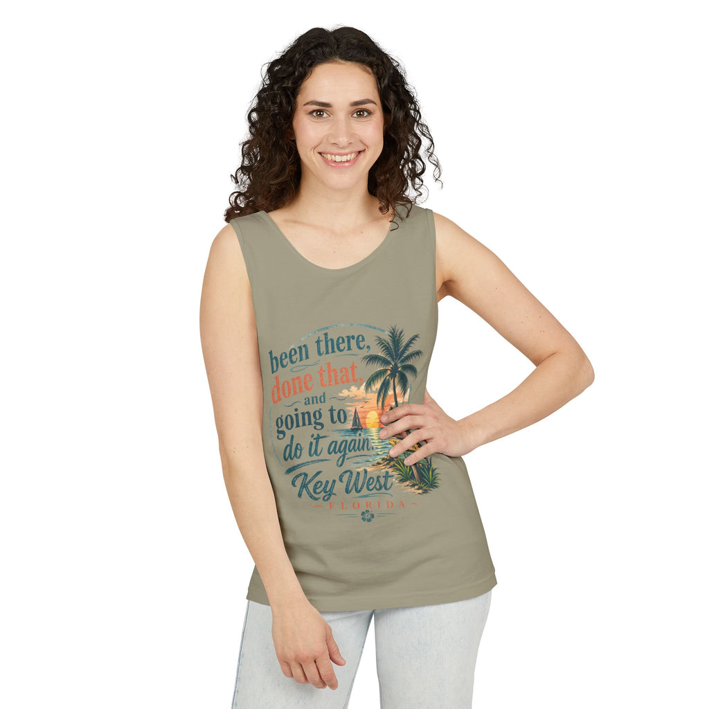 Key West Beach Tank Top — "Been There, Done That and Going to Do It Again" Vacation Tank