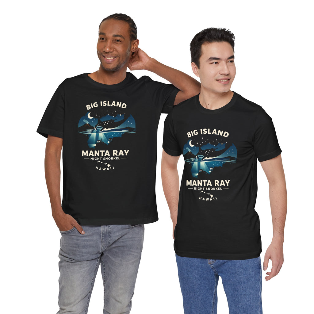 Manta Ray Night Snorkel Tee — Big Island Hawaii Adventure Souvenir