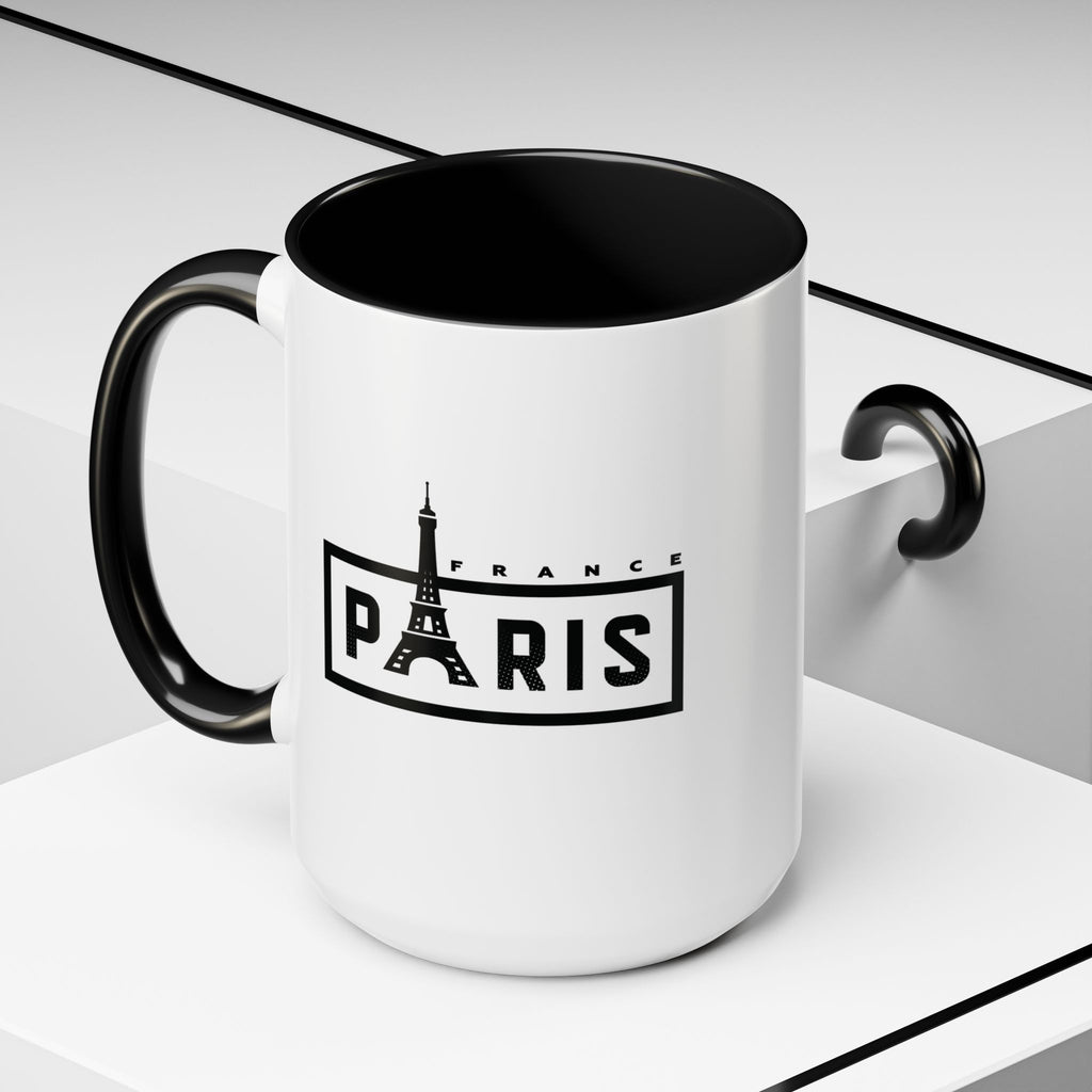 Paris Eiffel Tower Accent Coffee Mug – France Travel Souvenir (11/15oz)