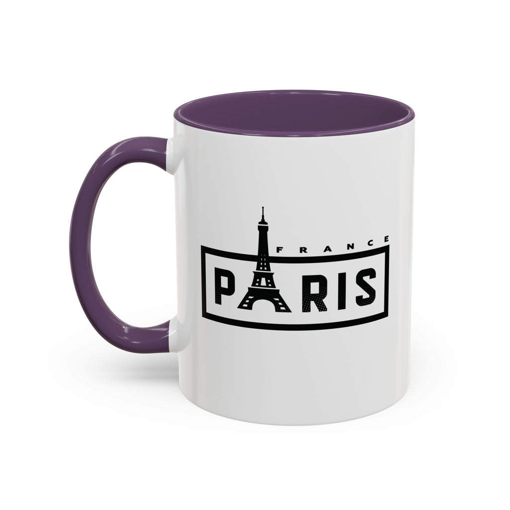 Paris Eiffel Tower Accent Coffee Mug – France Travel Souvenir (11/15oz)