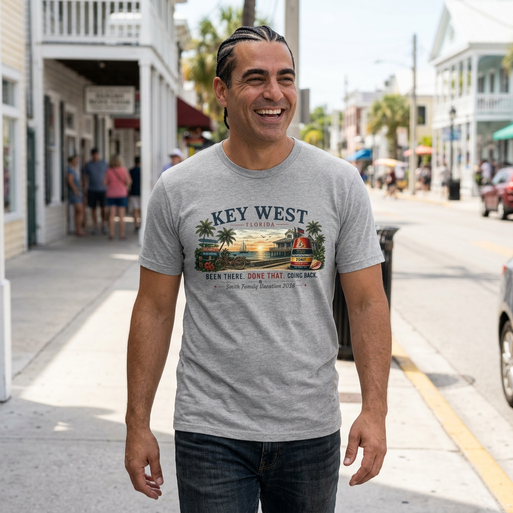 Key West Family Vacation T-Shirt — Custom Family Trip Tee
