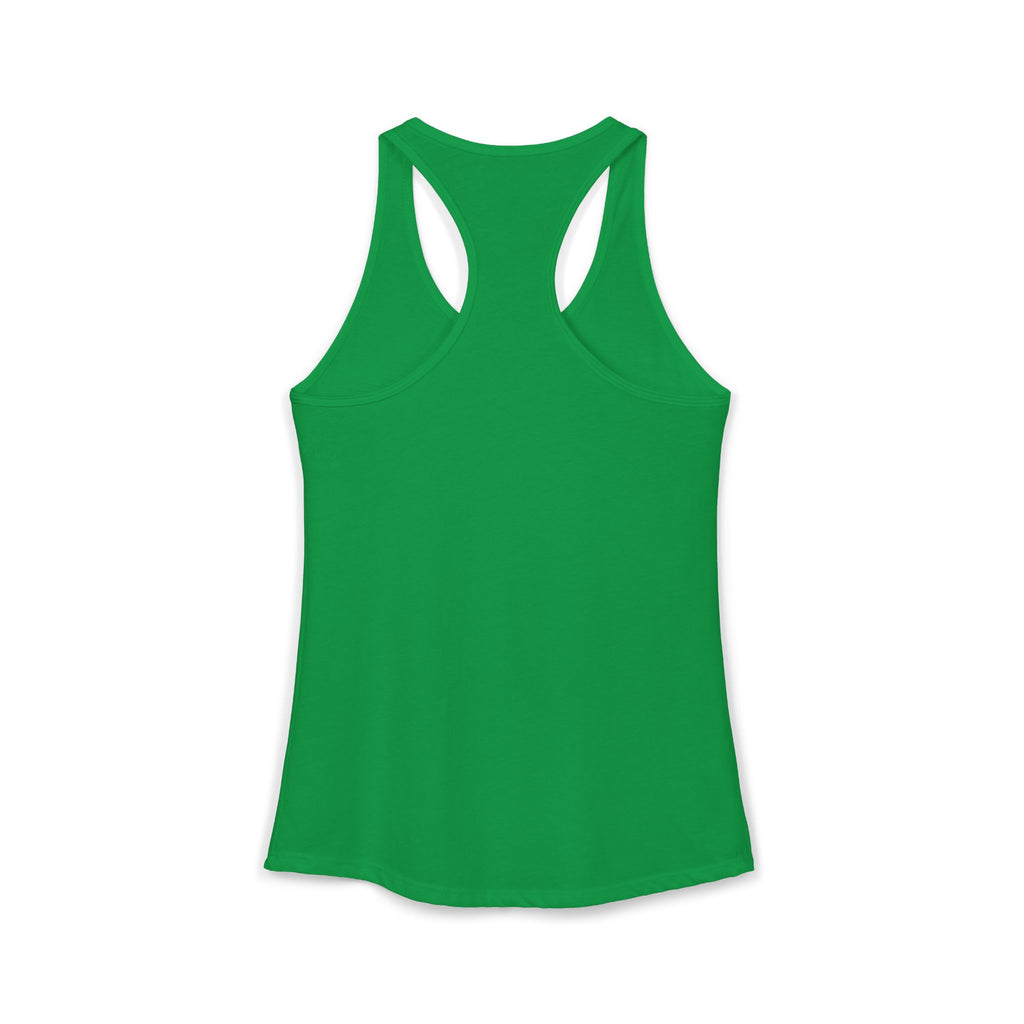 Island Vibes & Good Times Racerback Tank — Tropical Skull Graphic
