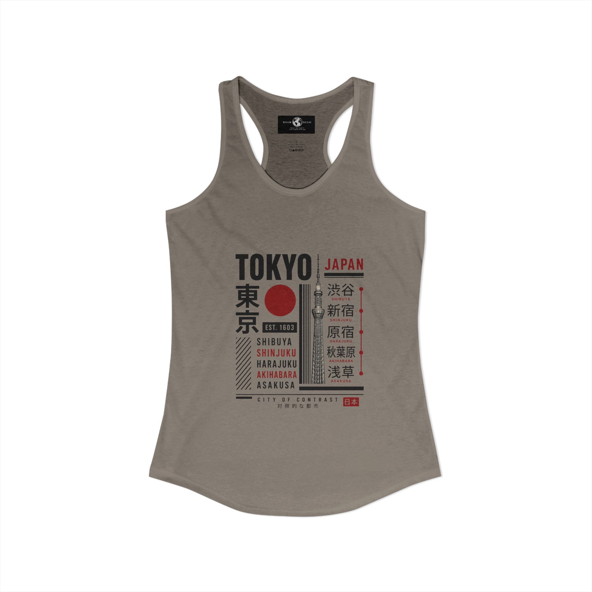 Tokyo Japan Women's Racerback Tank Top — Tokyo Graphic Tank
