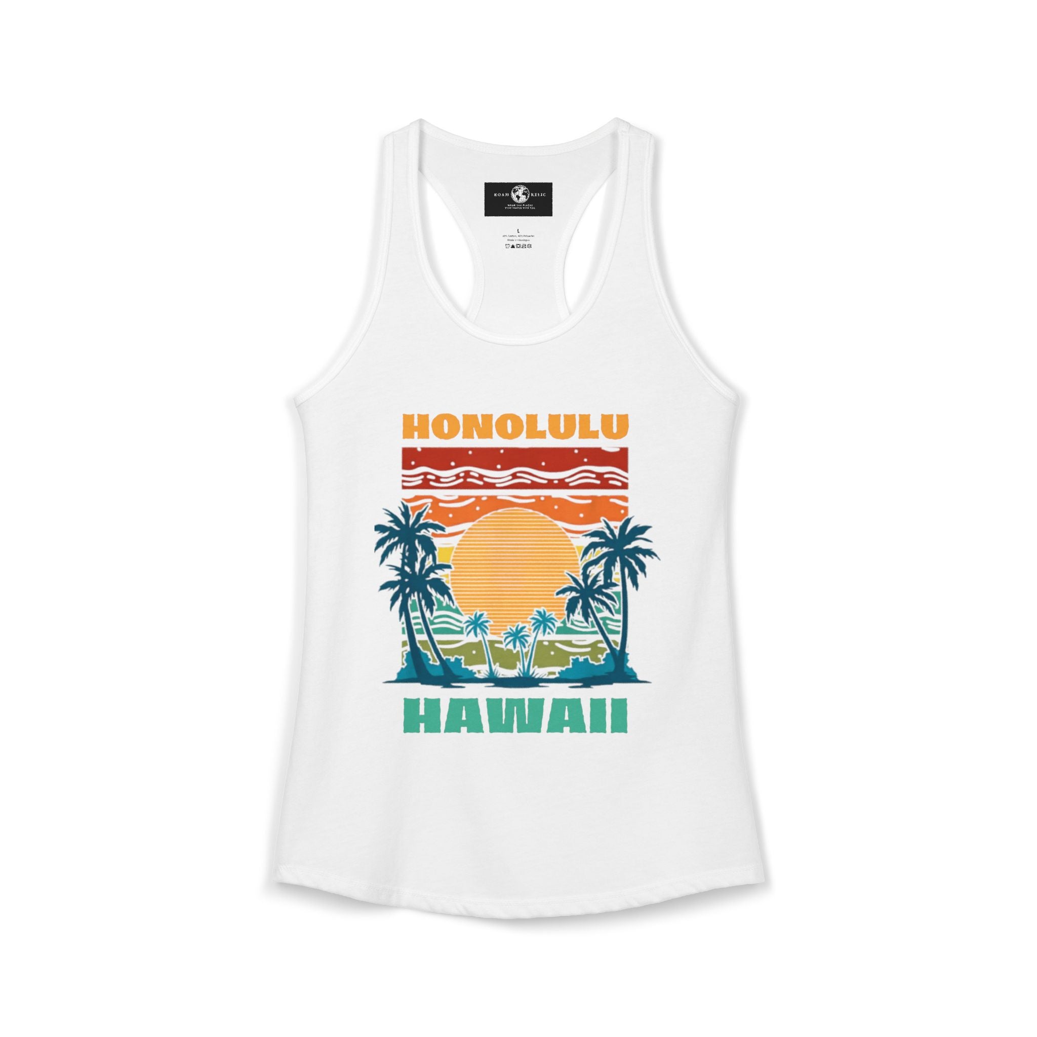 Honolulu Hawaii Racerback Tank – Women's Tropical Sleeveless Top