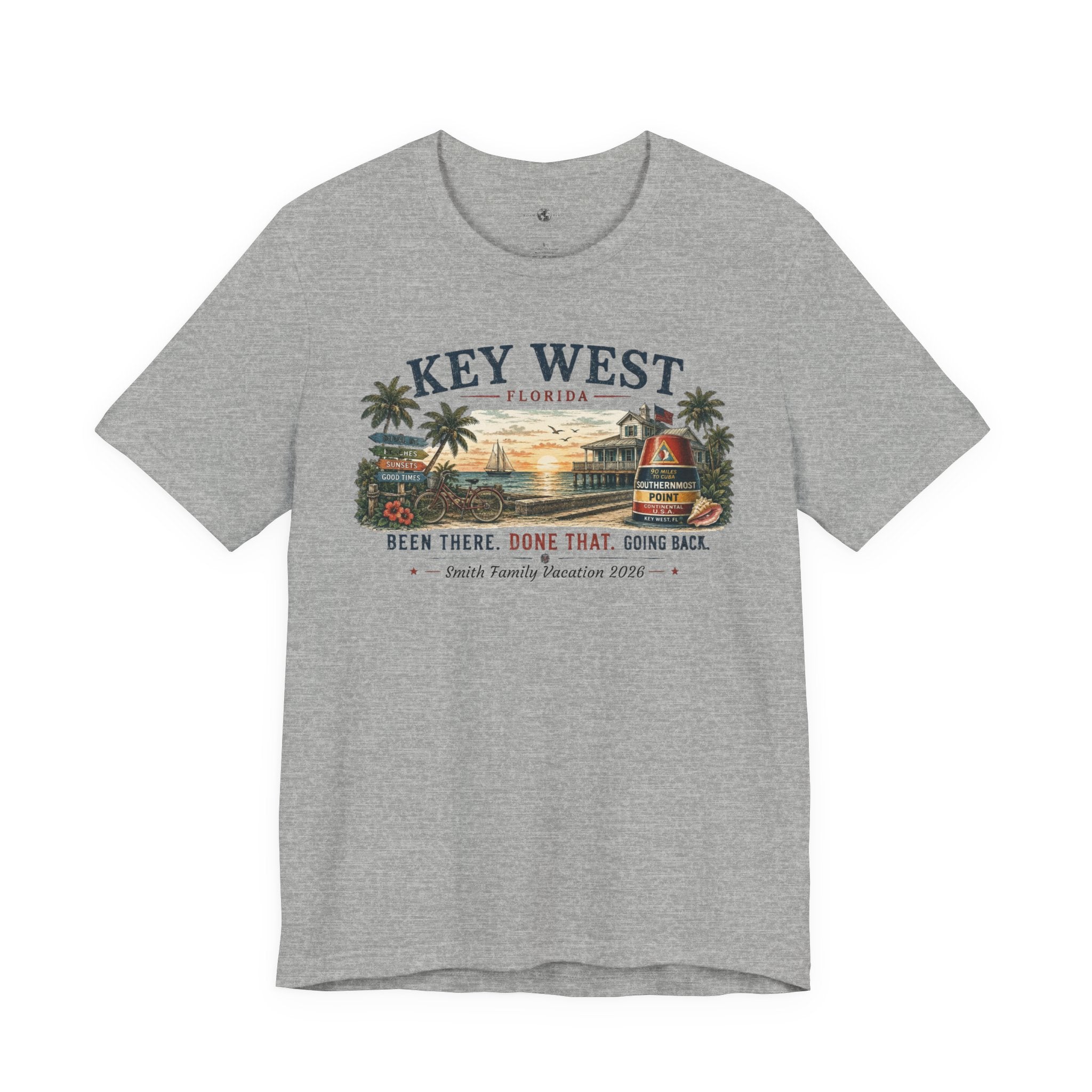 Key West Family Vacation T-Shirt — Custom Family Trip Tee