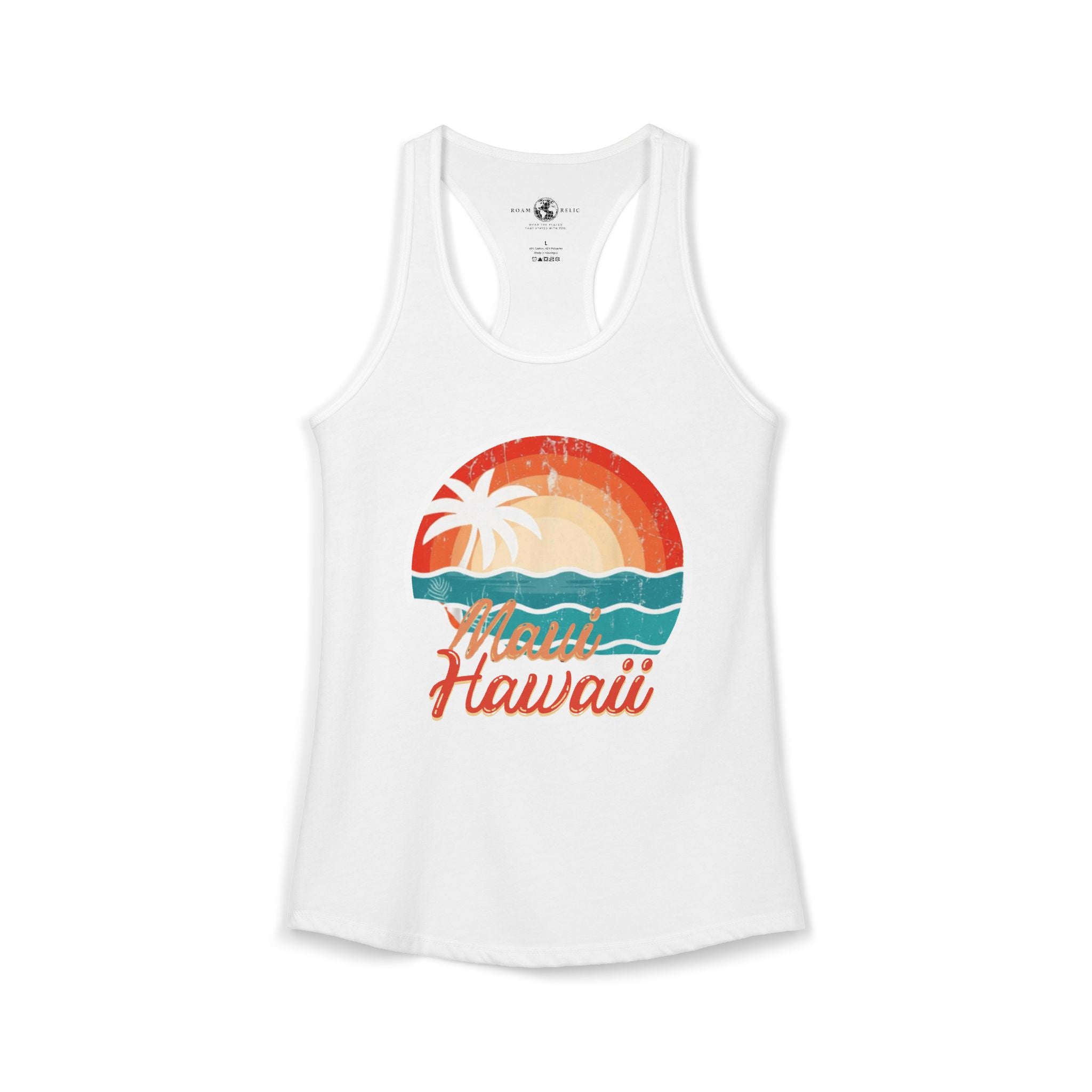 Maui Hawaii Women's Racerback Tank – Tropical Island Graphic