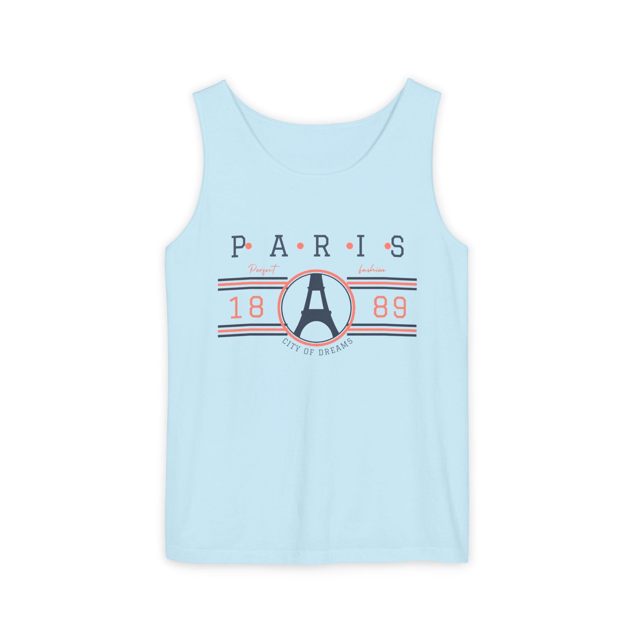 Paris 1889 Eiffel Tower Tank Top — Vintage French Travel Graphic Tank